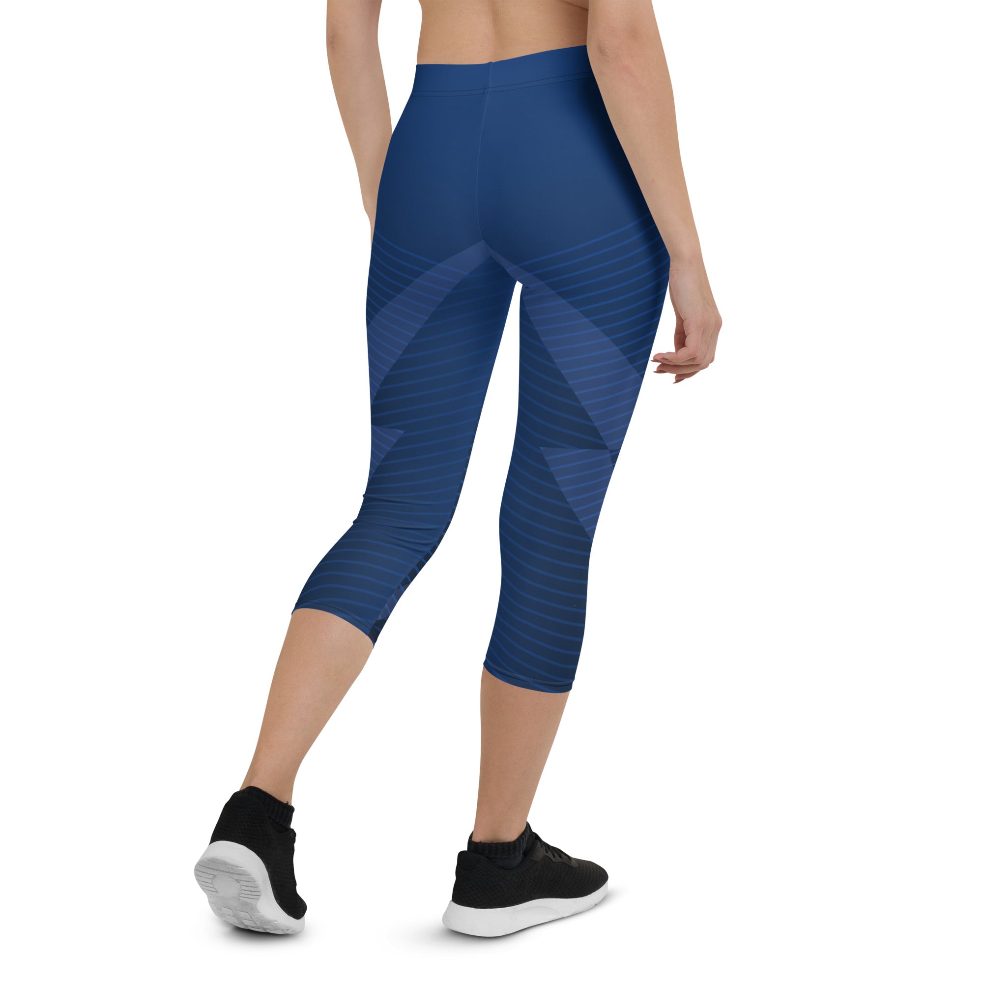 Marine Serenade Capri Leggings | Women's Leggings | POD Sarto