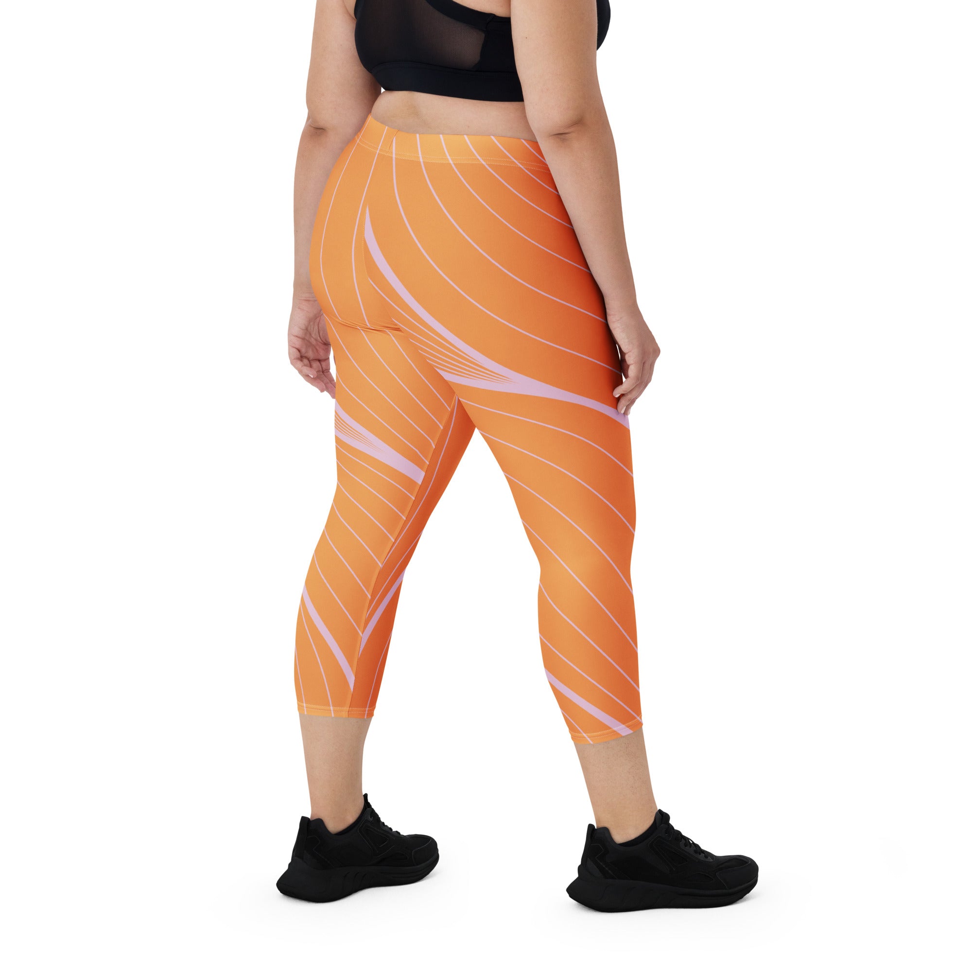 Whispered Lines Capri Leggings | Women's Leggings | POD Sarto