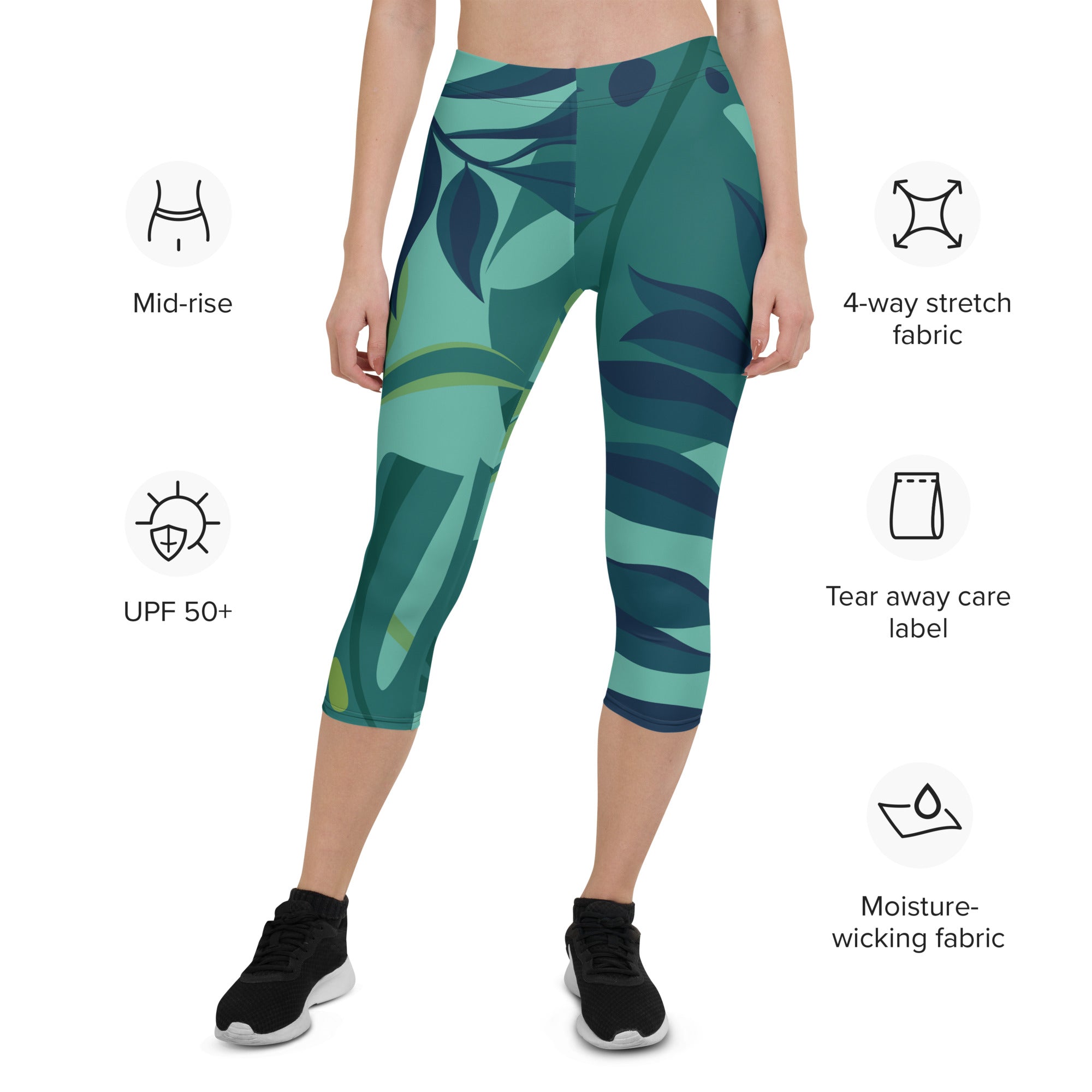 Mystic Jungle Capri Leggings | Women's Leggings | POD Sarto