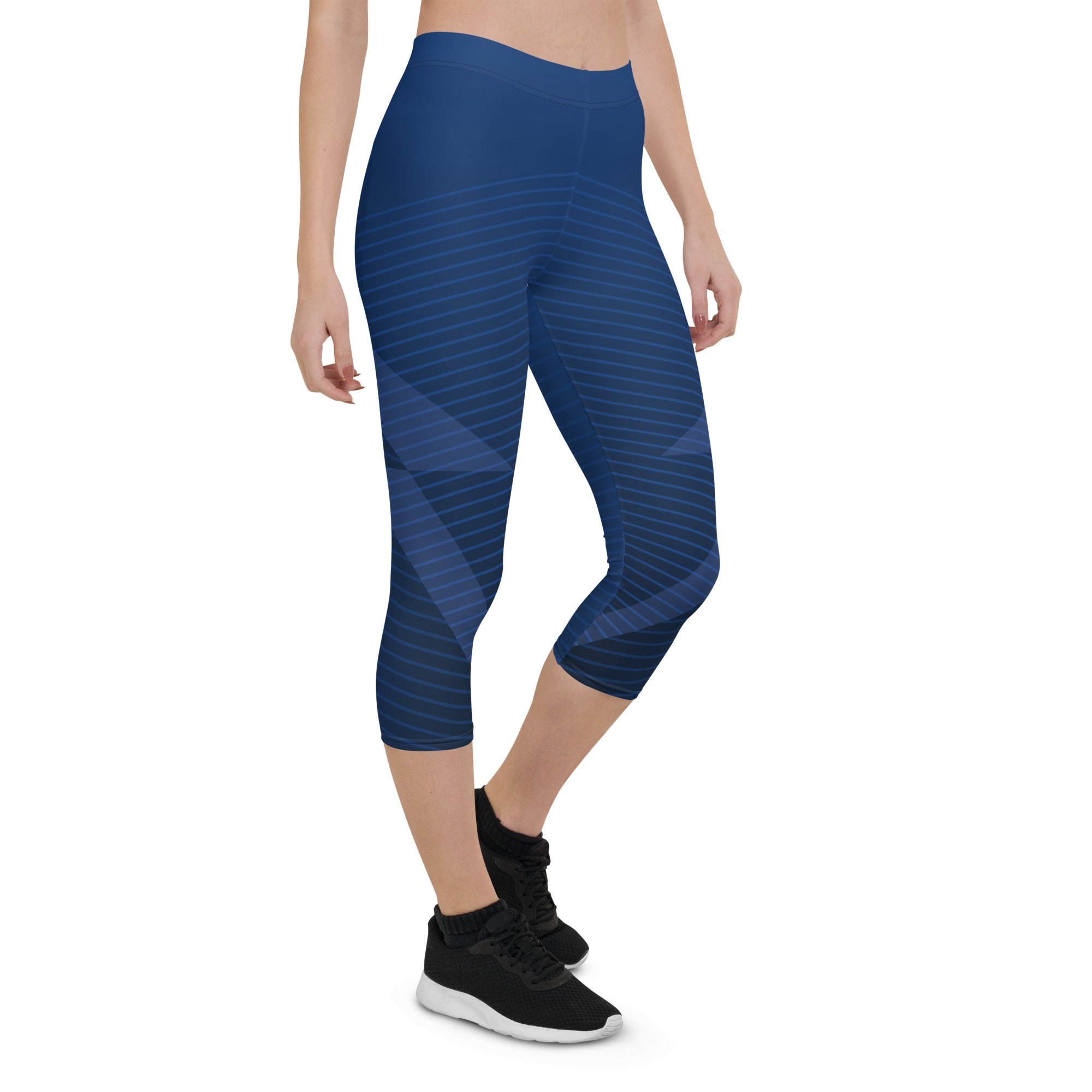 Marine Serenade Capri Leggings | Women's Leggings | POD Sarto