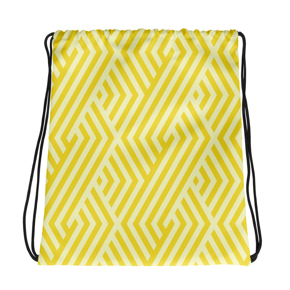 Sunny Geometry Drawstring Bag | Gym Bag | POD Sarto