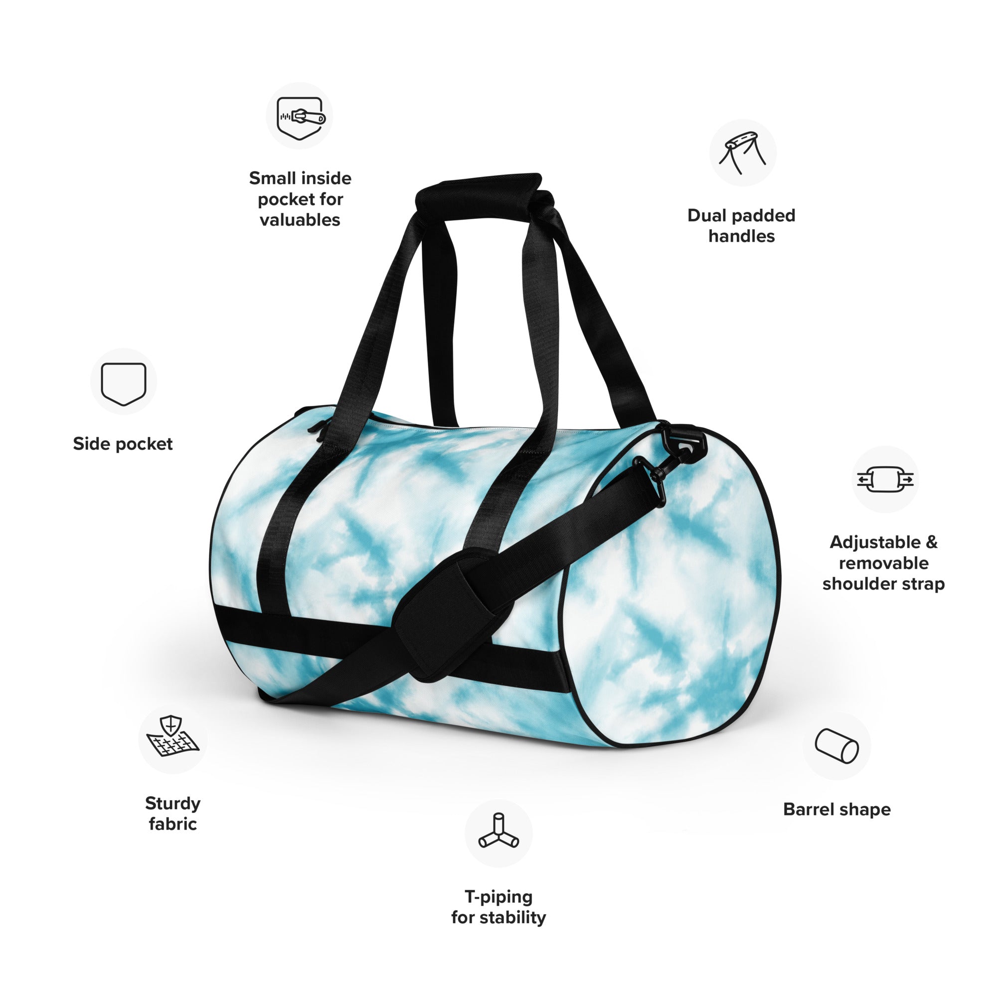 Tranquil Watersplash Gym Bag | Women's Gym Bag | POD Sarto