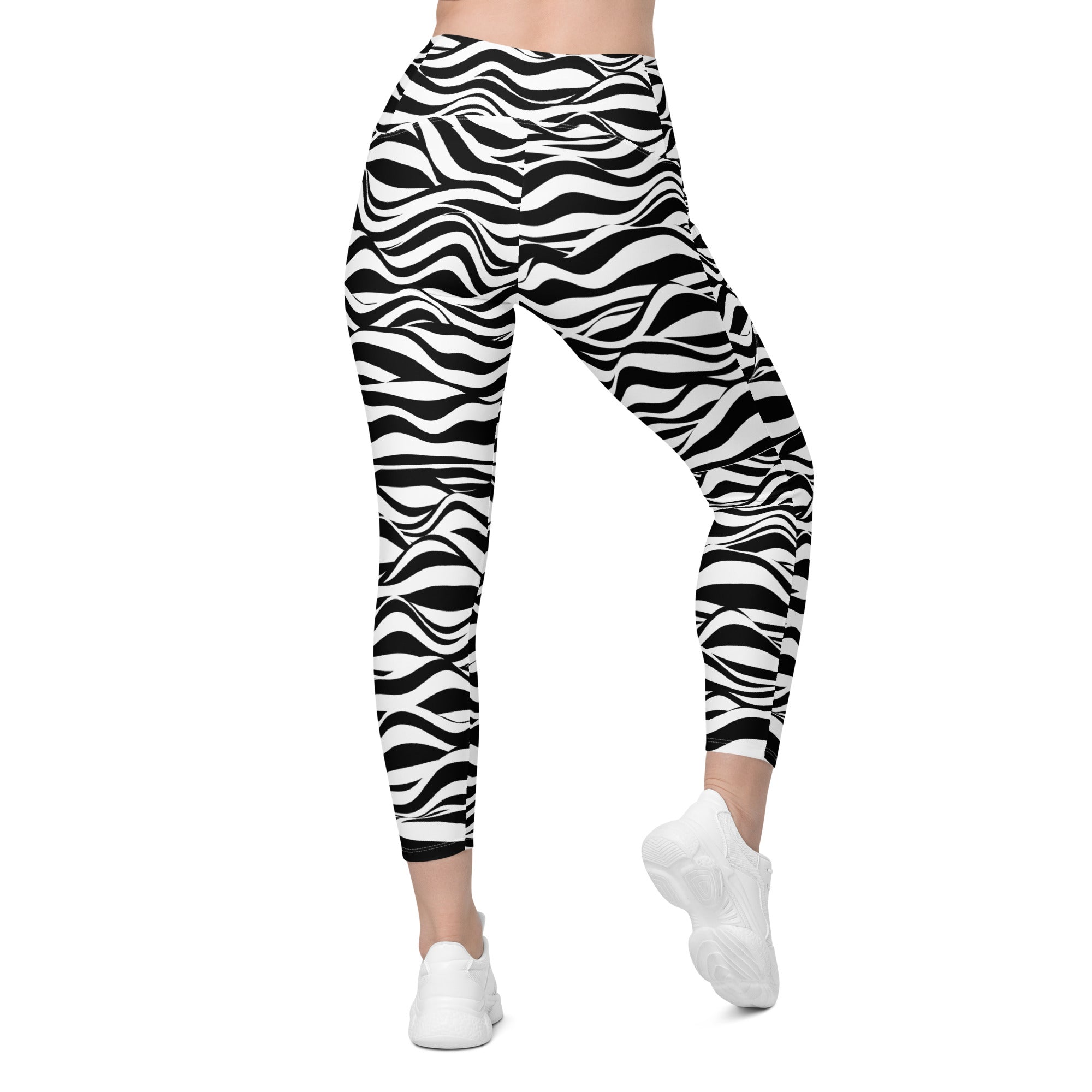 Zebra Zen Leggings | Women's Leggings Printful