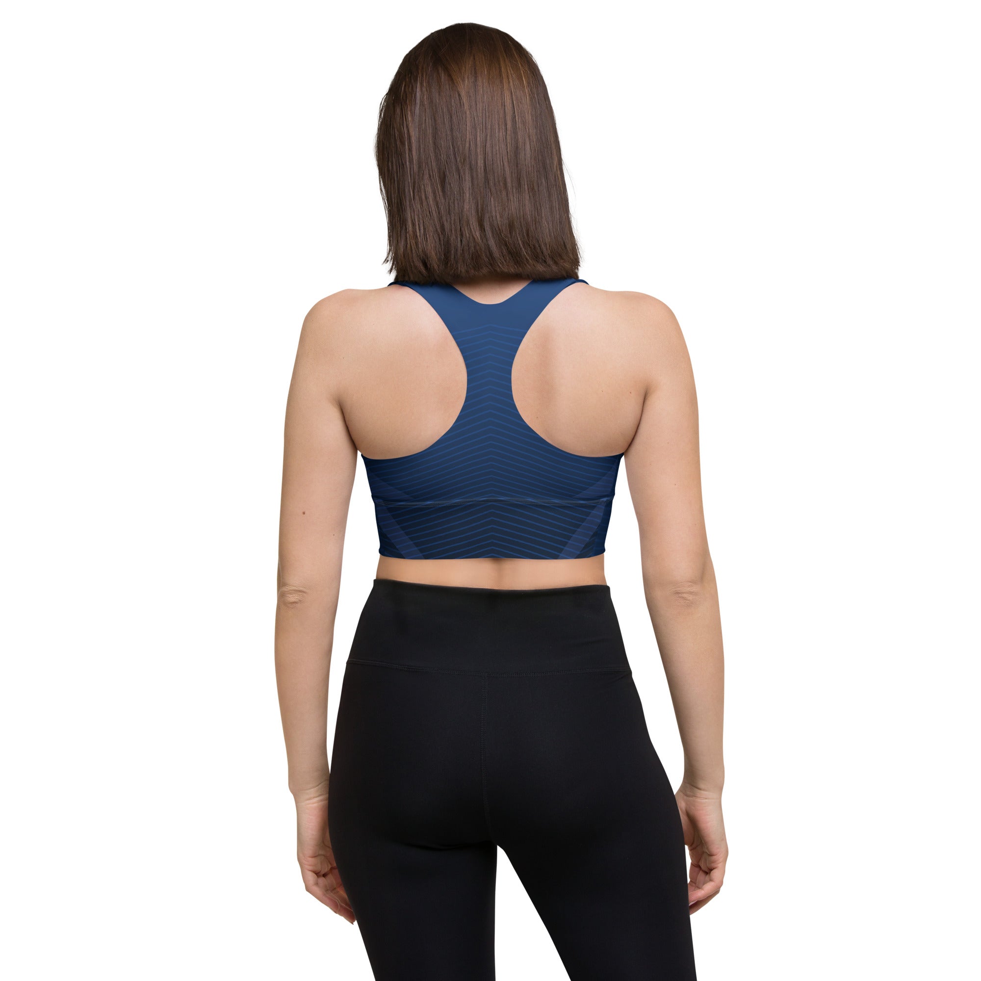 Marine Serenade Sports Bra | Longline Sports Bra | POD Sarto