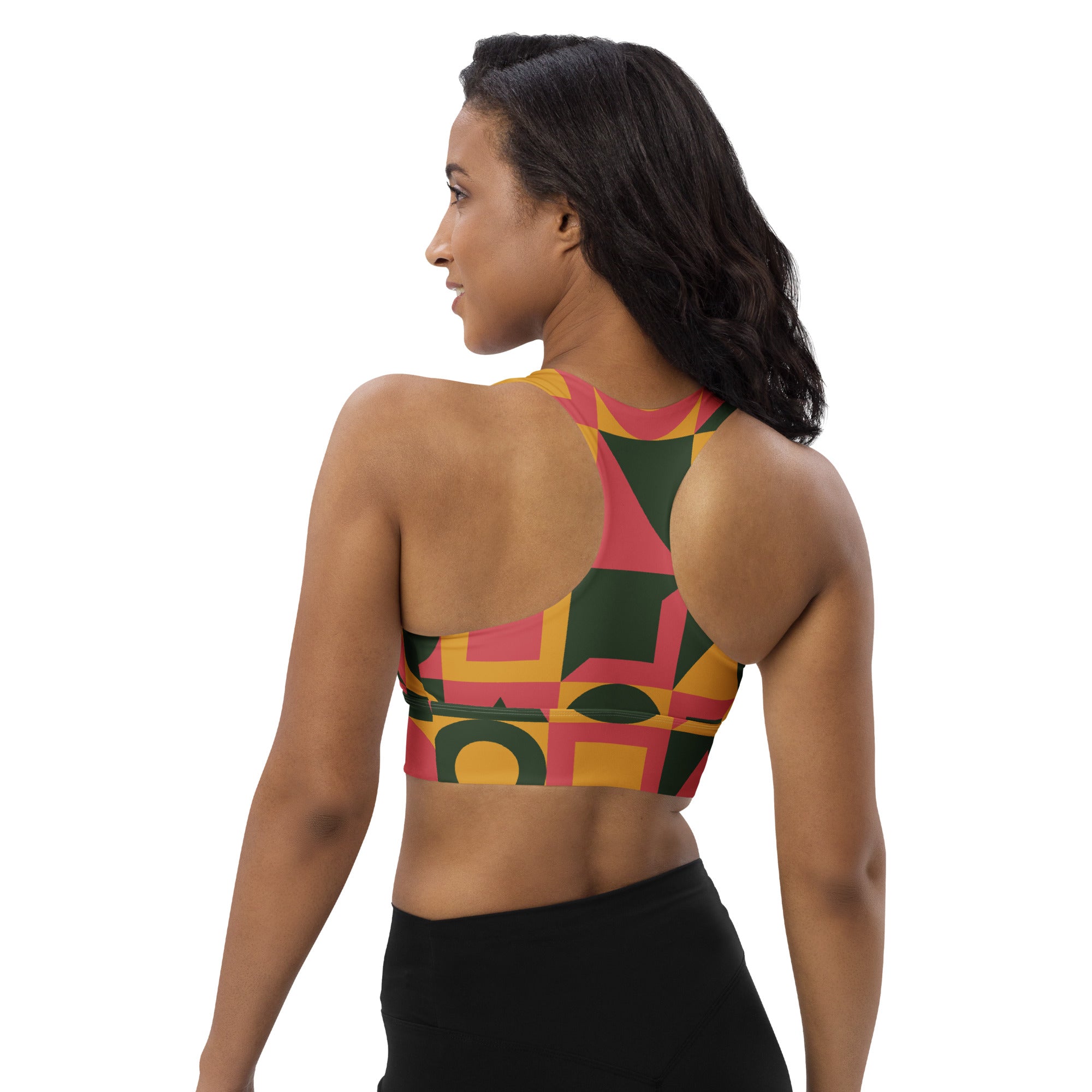 Tribal Tile Sports Bra | Longline Sports Bra | POD Sarto