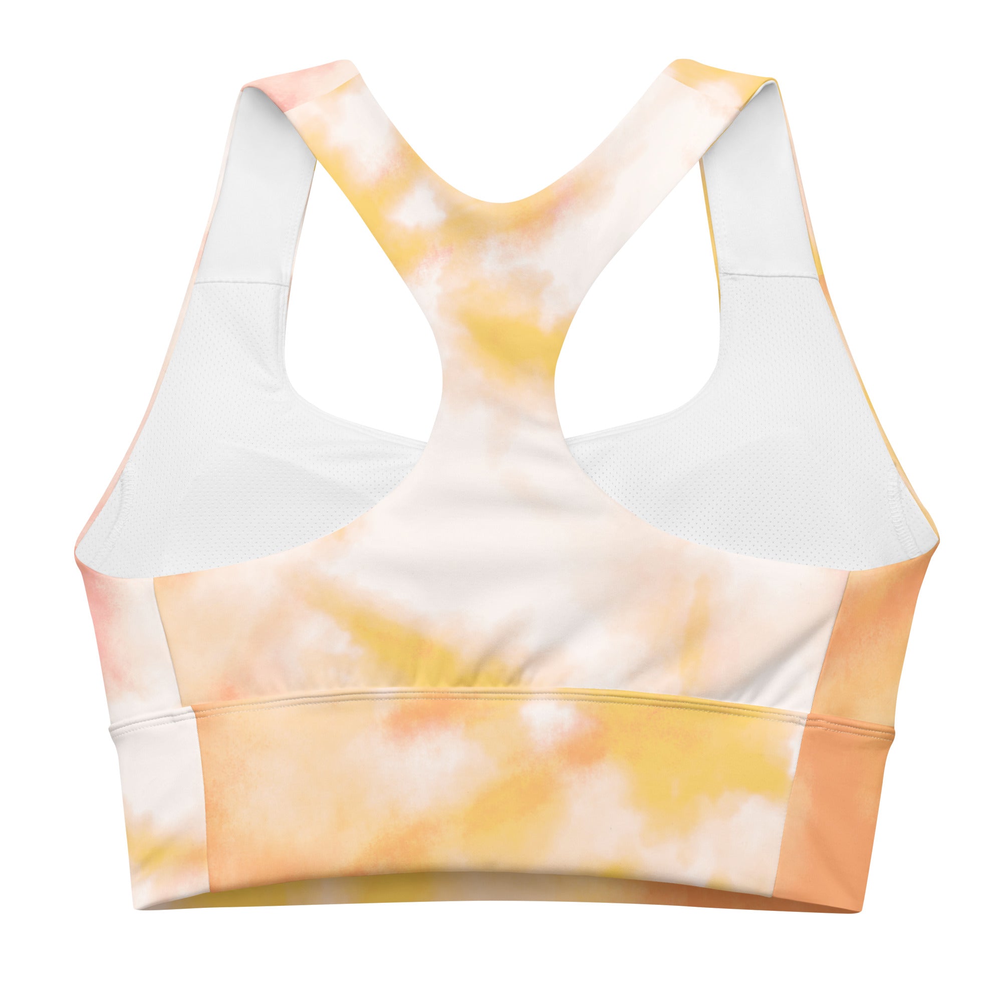 Peachy Sunset Sports Bra | Longline Sports Bra | POD Sarto