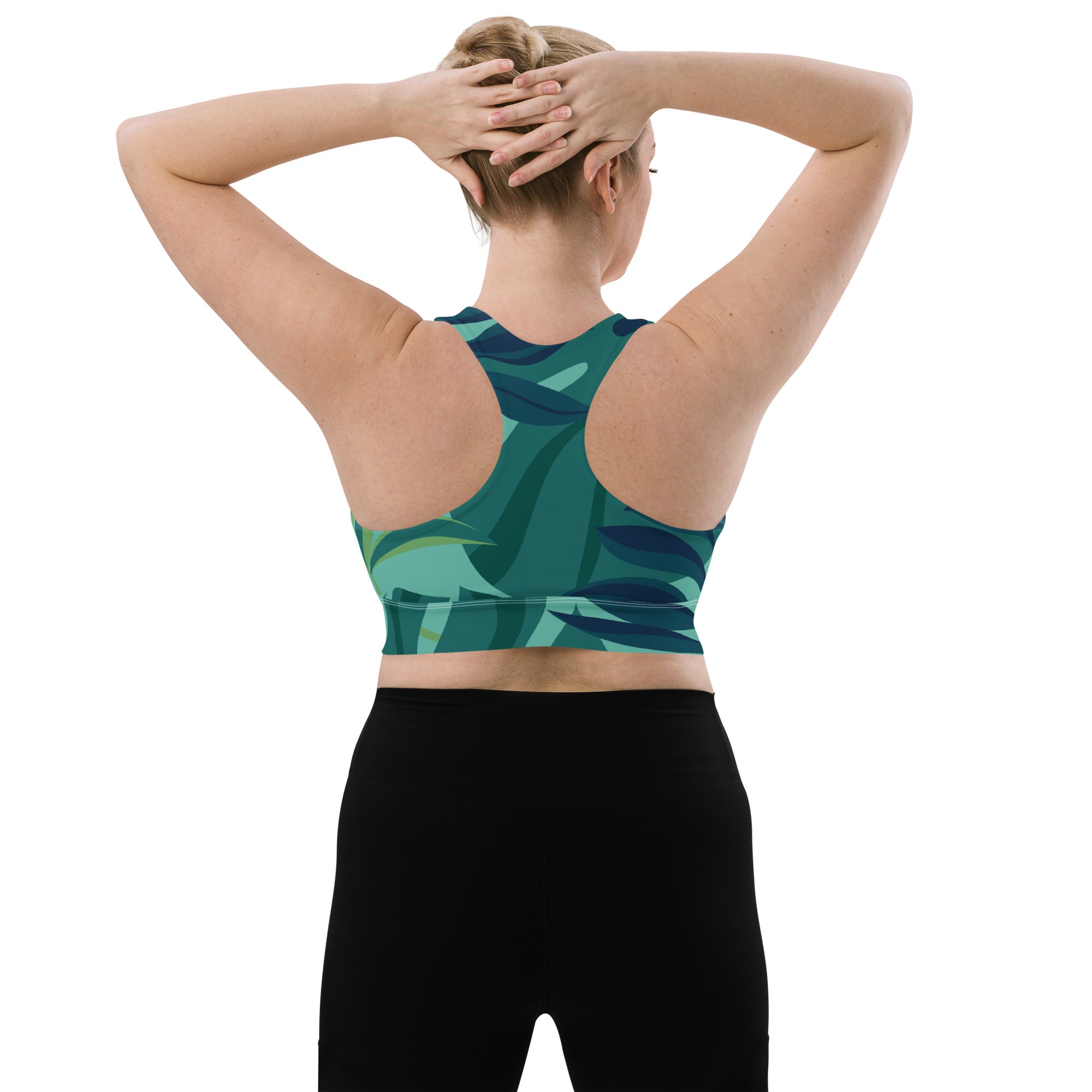 Mystic Jungle Sports Bra | Longline Sports Bra | POD Sarto