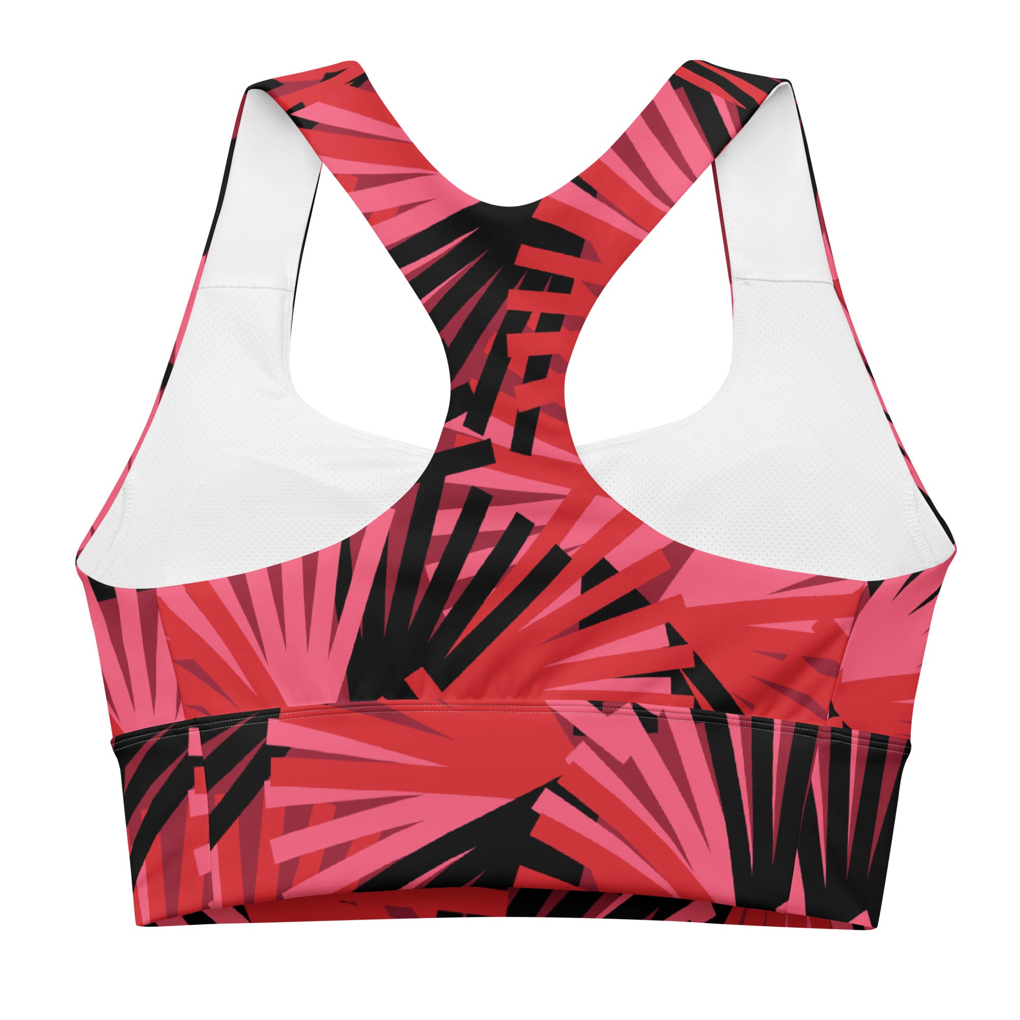 Carnelian Noir Bouquet Sports Bra | Longline Sports Bra | POD Sarto