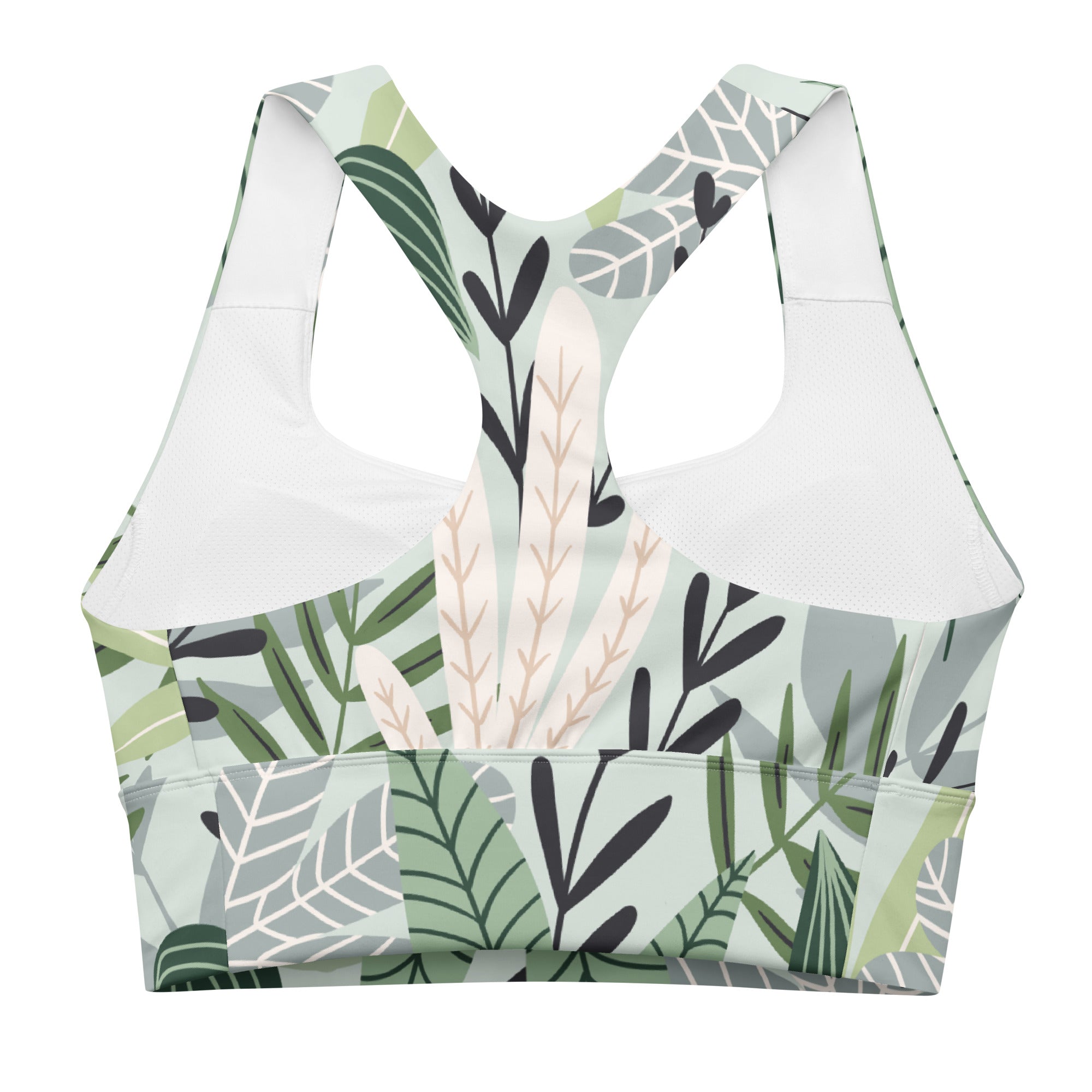 Leafy Glow Sports Bra | Longline Sports Bra | POD Sarto