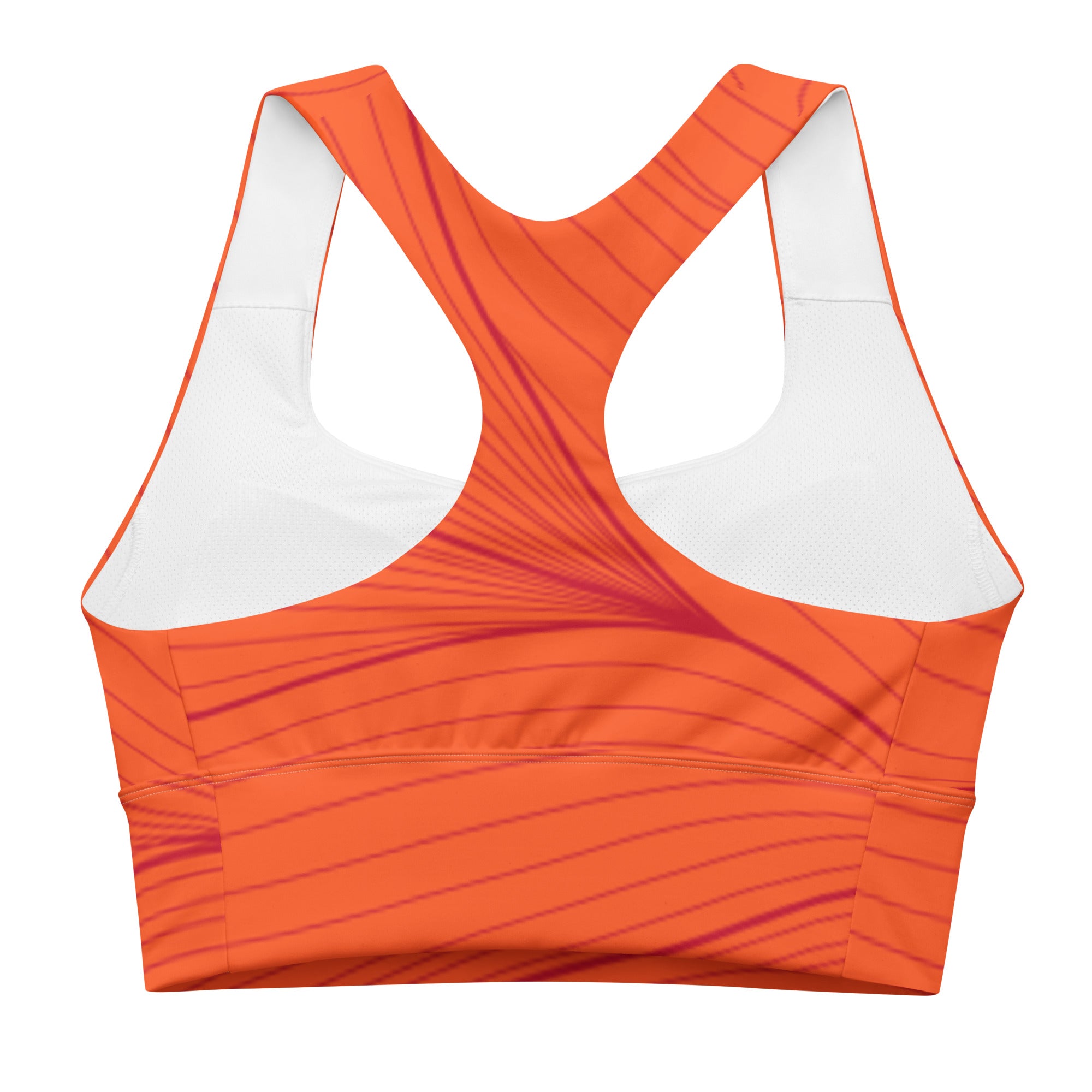 Orange Zest Sports Bra | Longline Sports Bra | POD Sarto