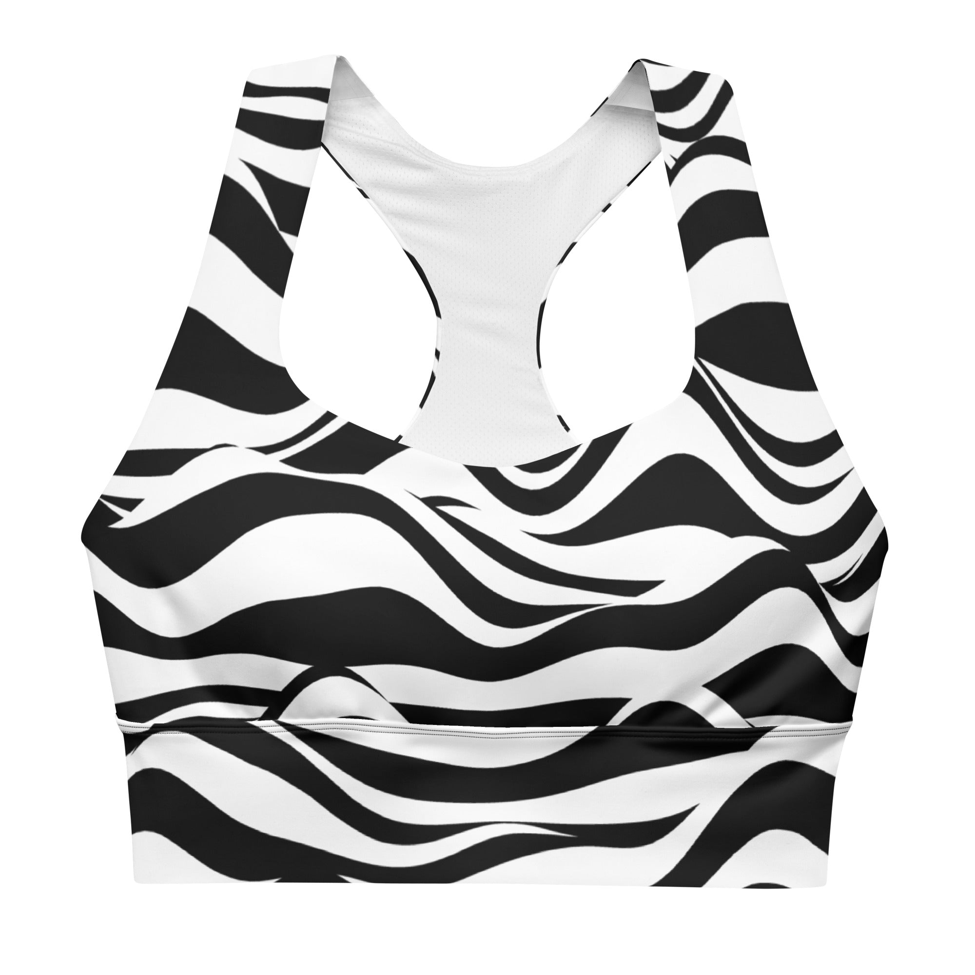 Zebra Zen Sports Bra | Longline Sports Bra | POD Sarto