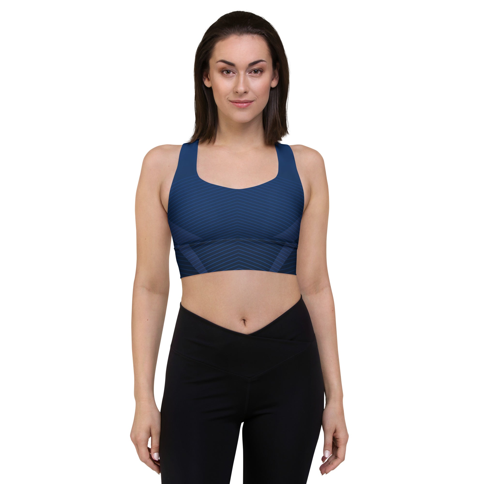 Marine Serenade Sports Bra | Longline Sports Bra | POD Sarto