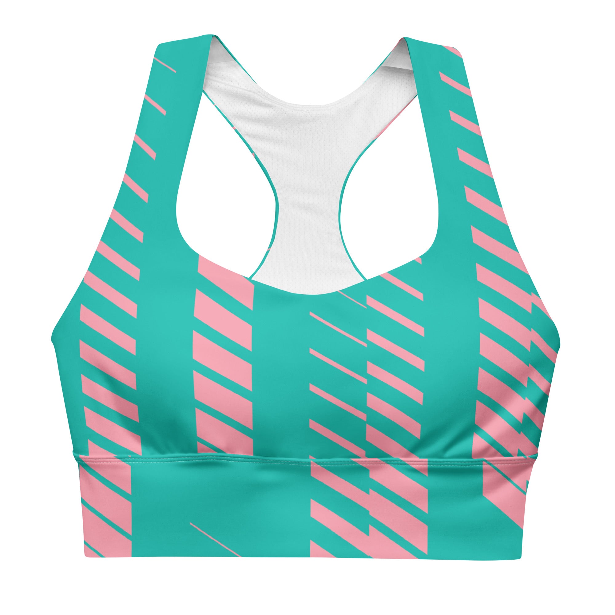 Sea Mauvelous Streaks Sports Bra | Longline Sports Bra | POD Sarto