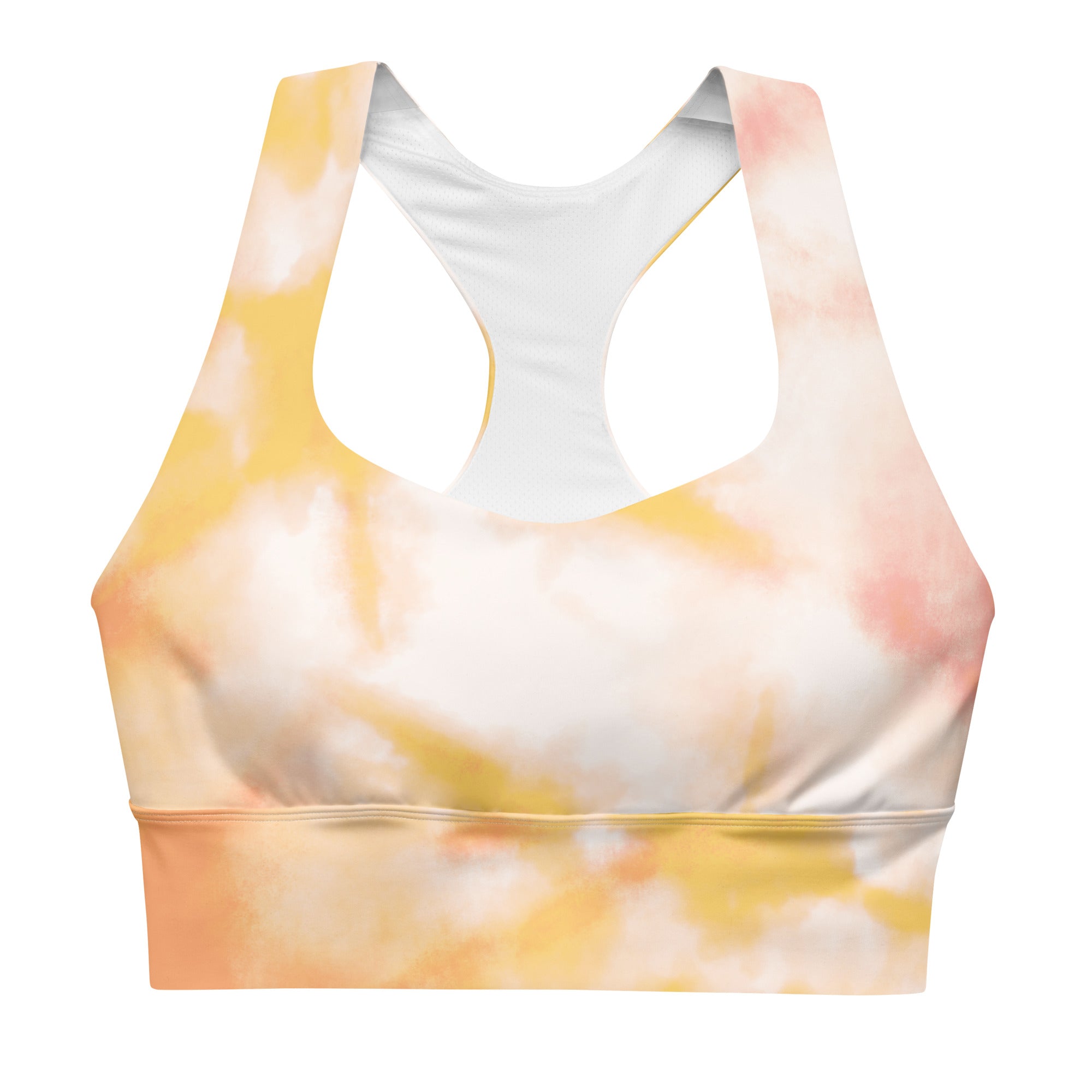 Peachy Sunset Sports Bra | Longline Sports Bra | POD Sarto