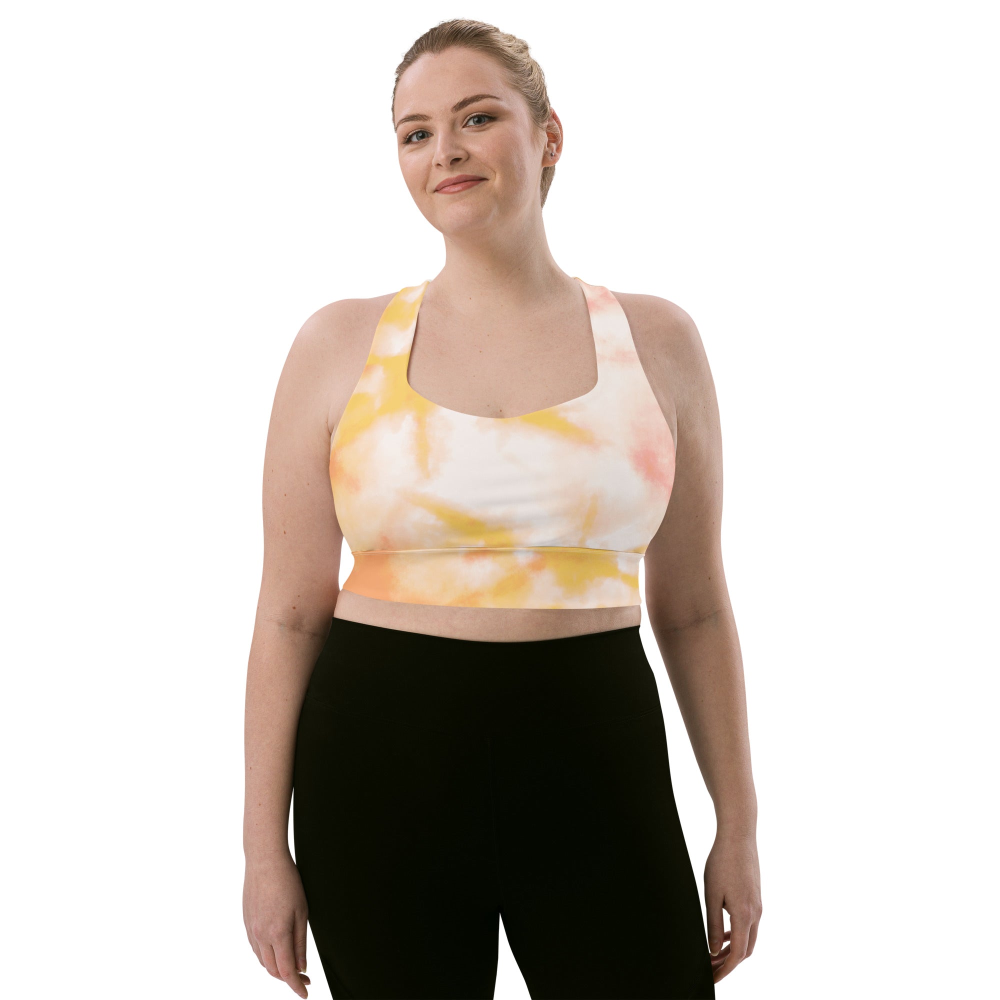 Peachy Sunset Sports Bra | Longline Sports Bra | POD Sarto