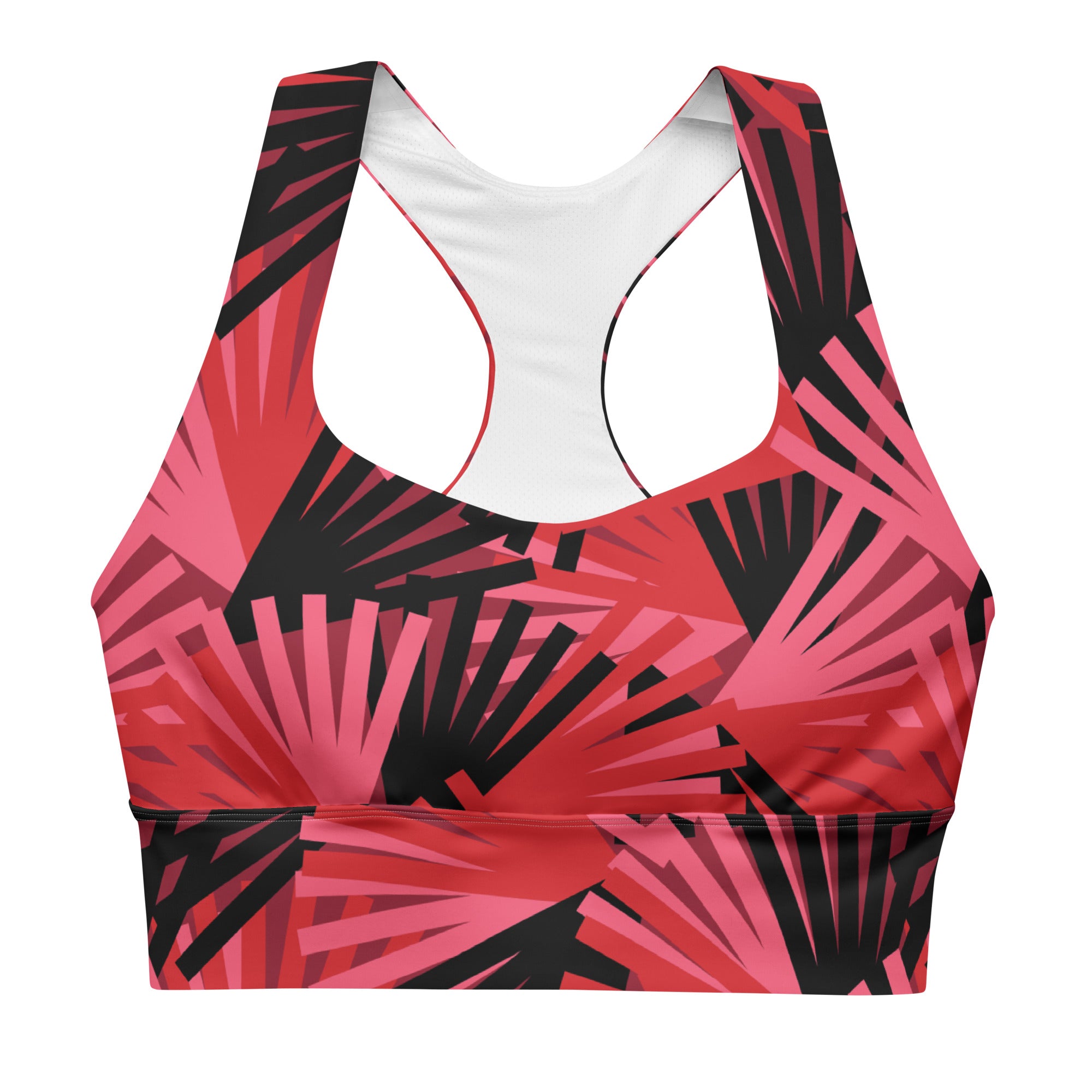 Carnelian Noir Bouquet Sports Bra | Longline Sports Bra | POD Sarto