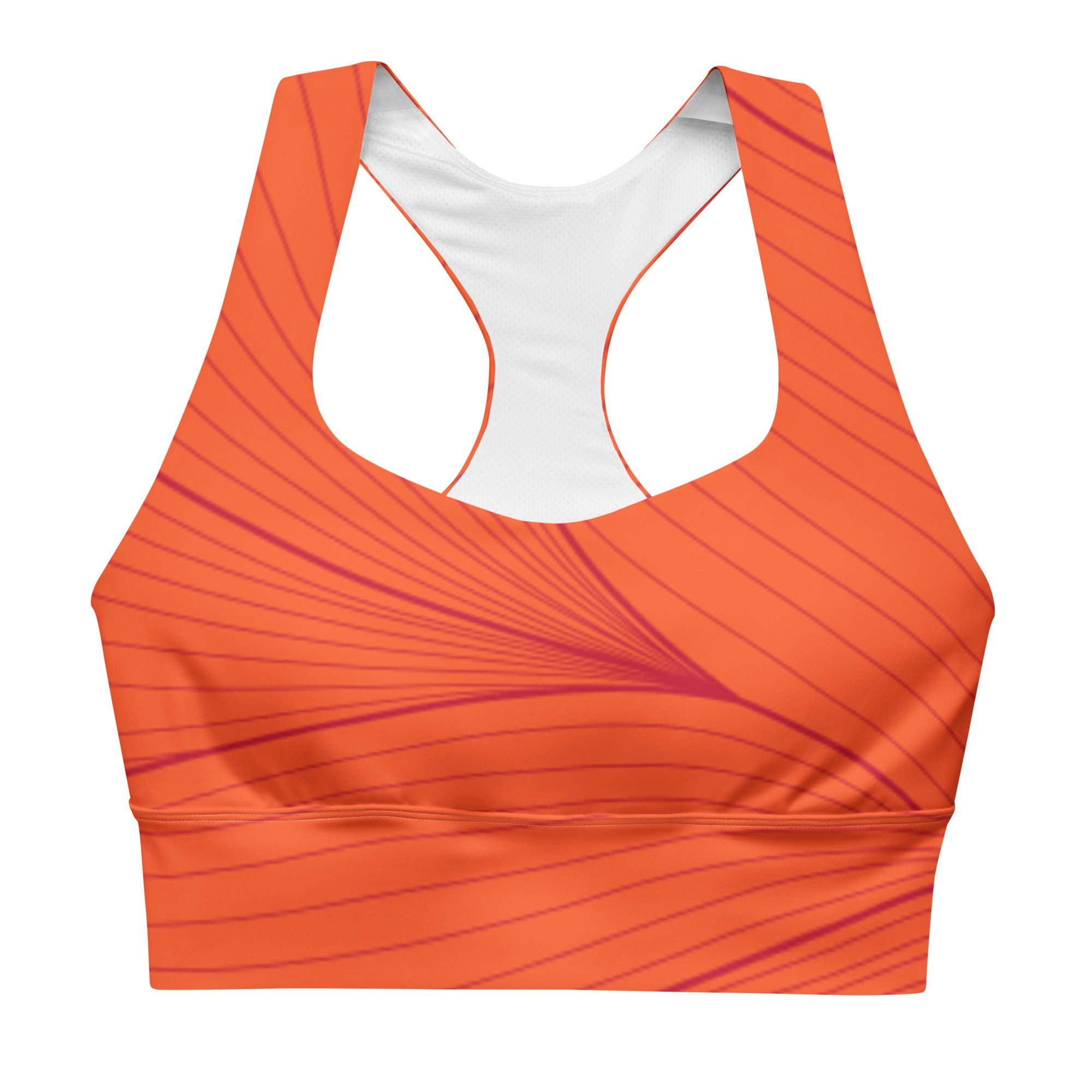 Orange Zest Sports Bra | Longline Sports Bra | POD Sarto