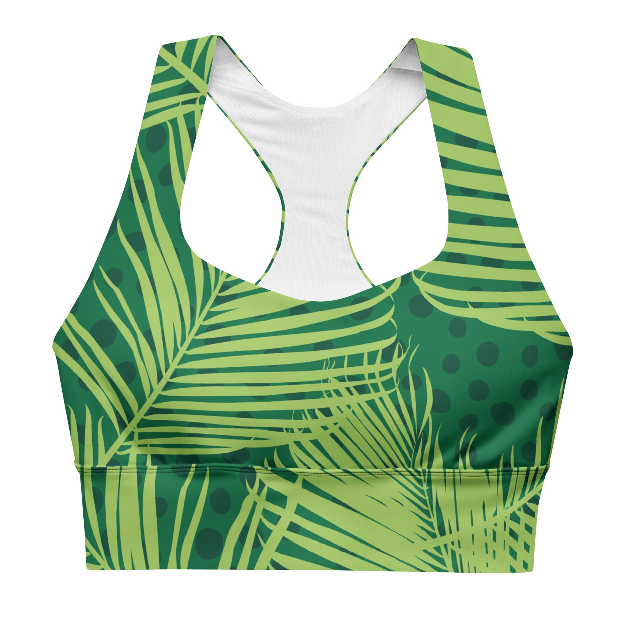 Tropical Leaves Sports Bra | Longline Sports Bra | POD Sarto