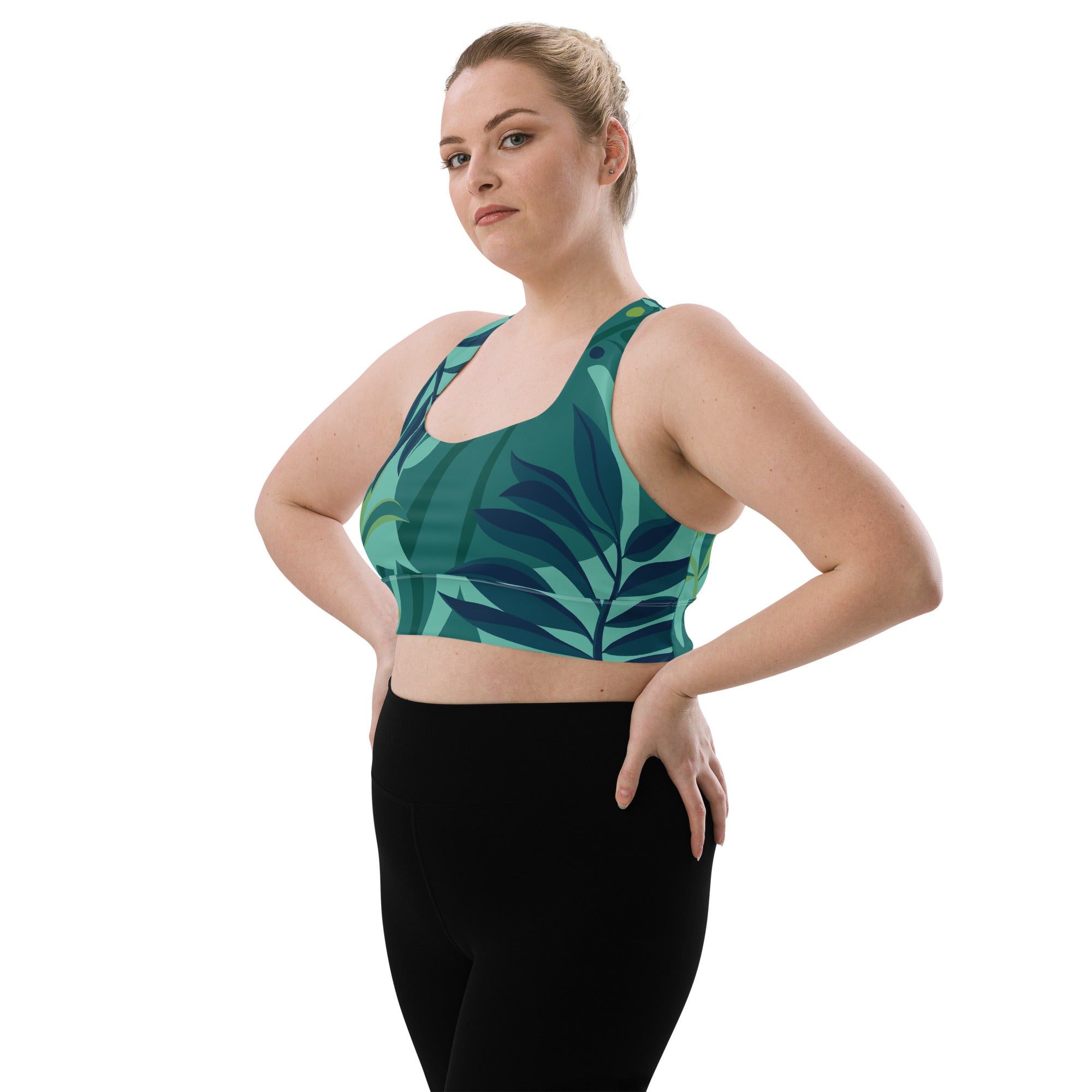 Mystic Jungle Sports Bra | Longline Sports Bra | POD Sarto