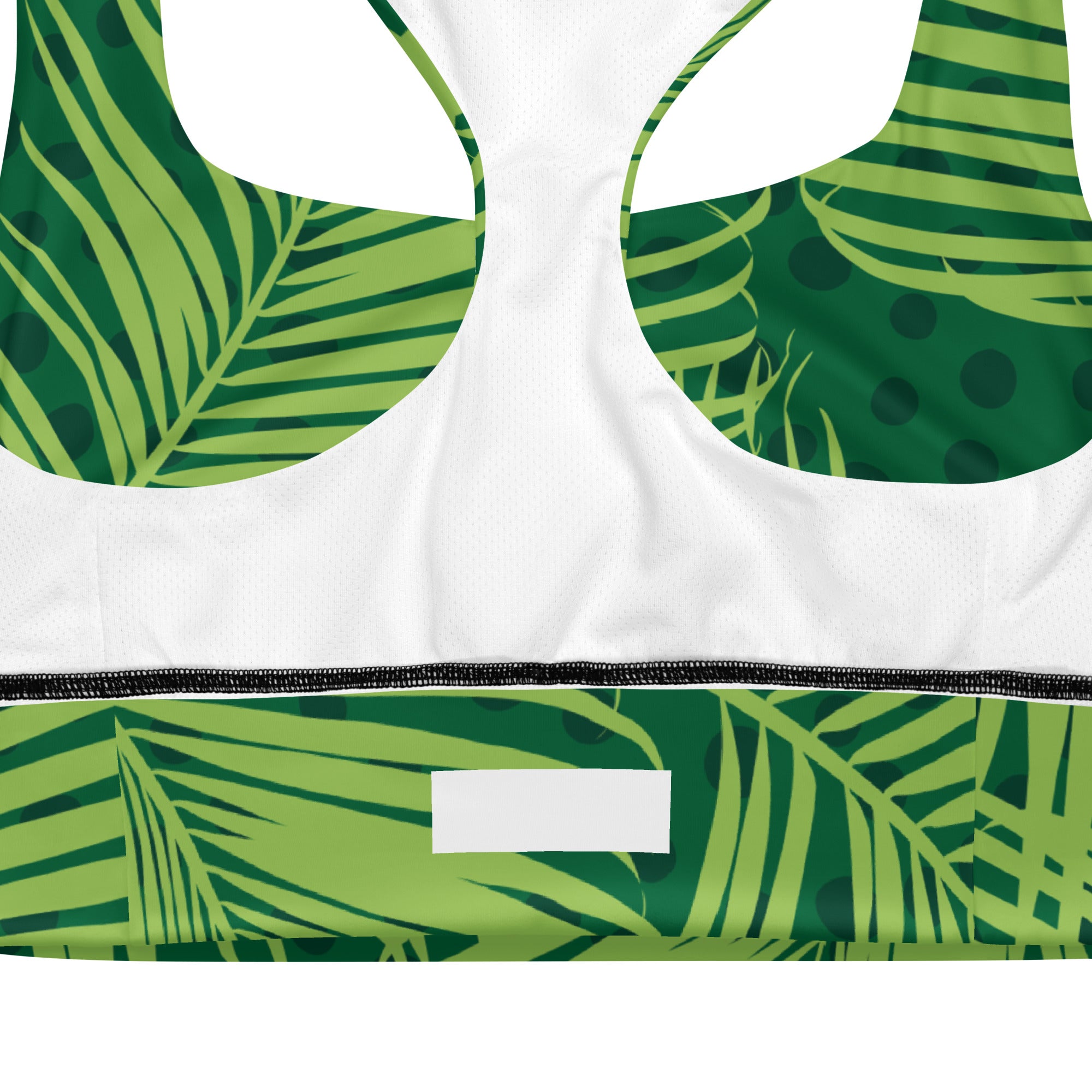 Tropical Leaves Sports Bra | Longline Sports Bra | POD Sarto