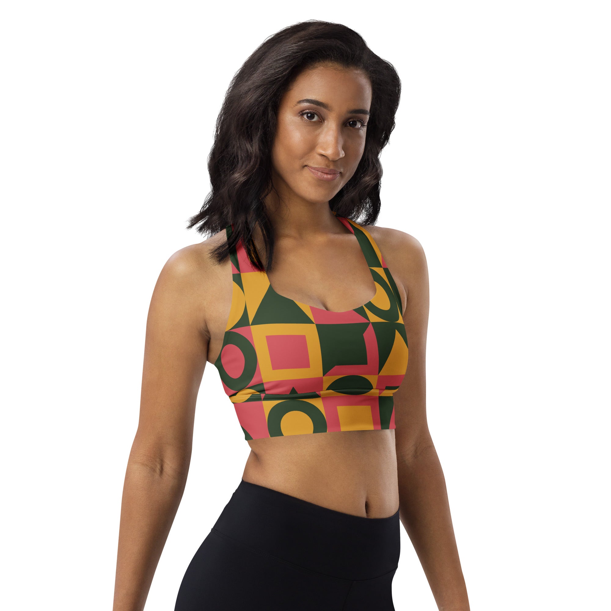 Tribal Tile Sports Bra | Longline Sports Bra | POD Sarto