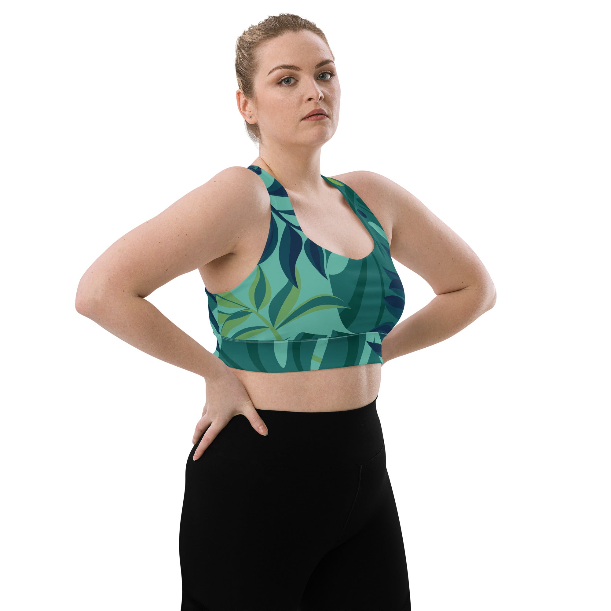 Mystic Jungle Sports Bra | Longline Sports Bra | POD Sarto