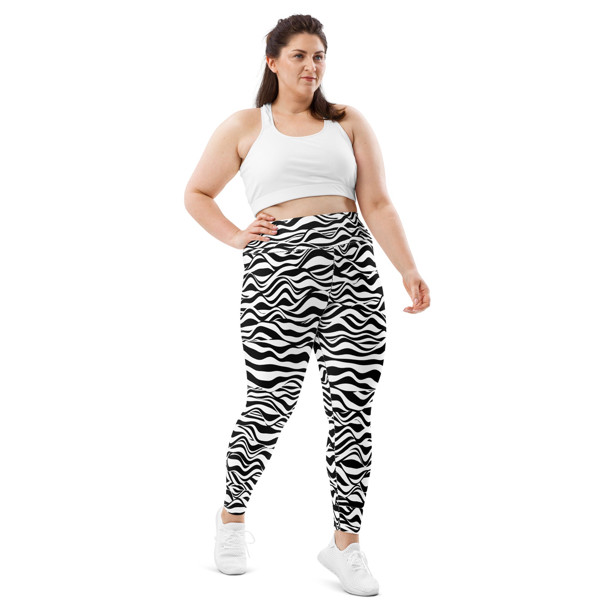 Zebra Zen Plus Size Leggings | Women's Leggings | POD Sarto