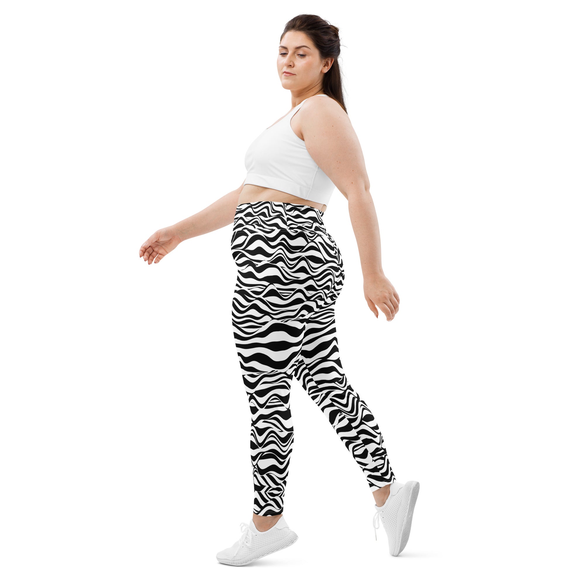 Zebra Zen Plus Size Leggings | Women's Leggings | POD Sarto