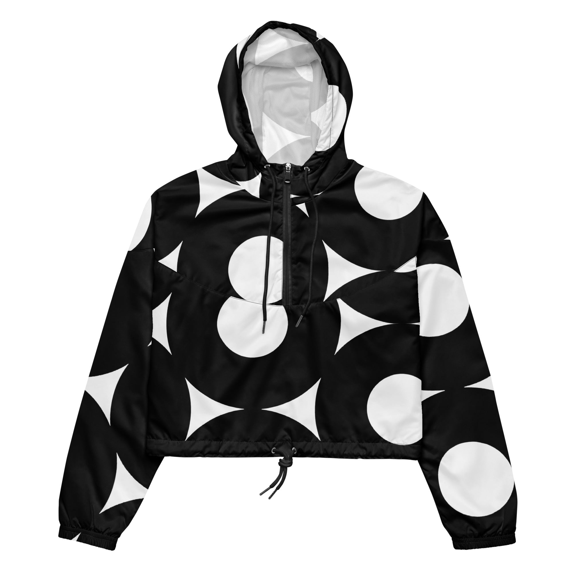 Chic Circles Windbreaker Jacket | Windbreaker Jacket for Women | POD Sarto