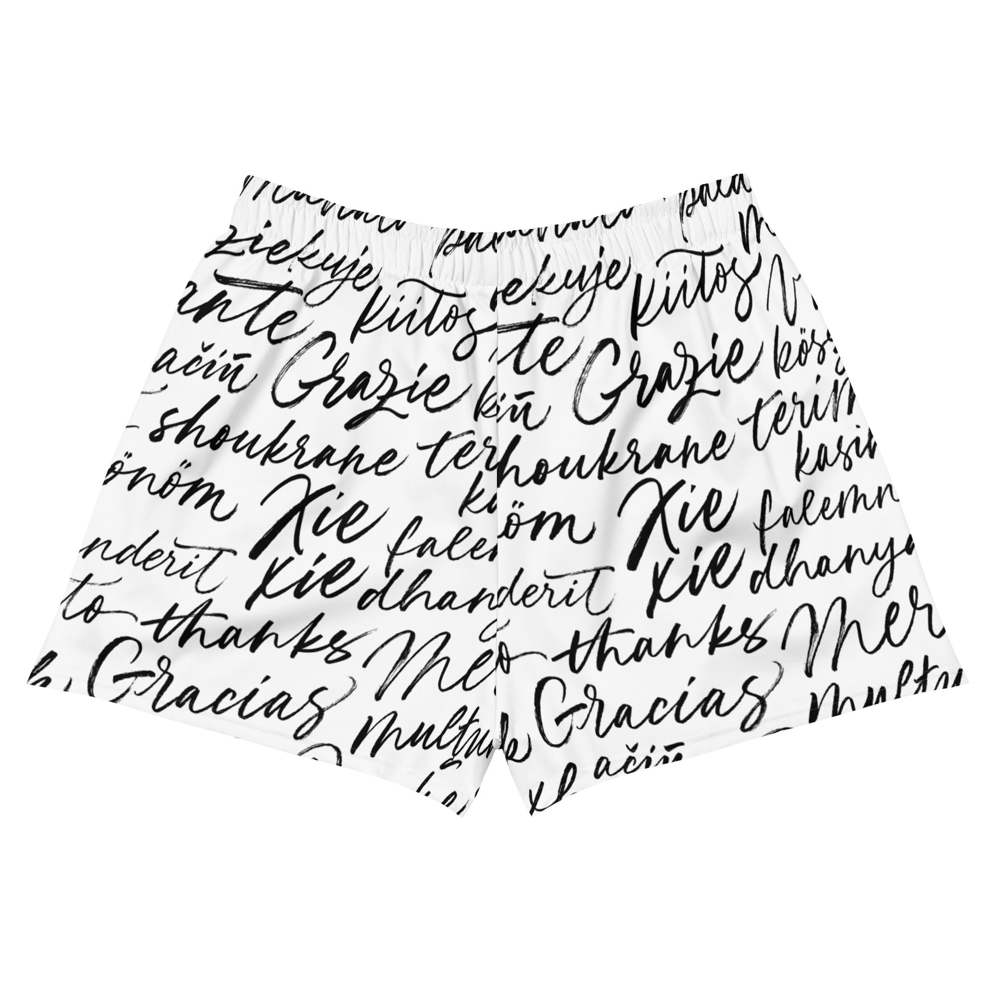 Cursive Chic Shorts | Women’s Athletic Shorts | POD Sarto