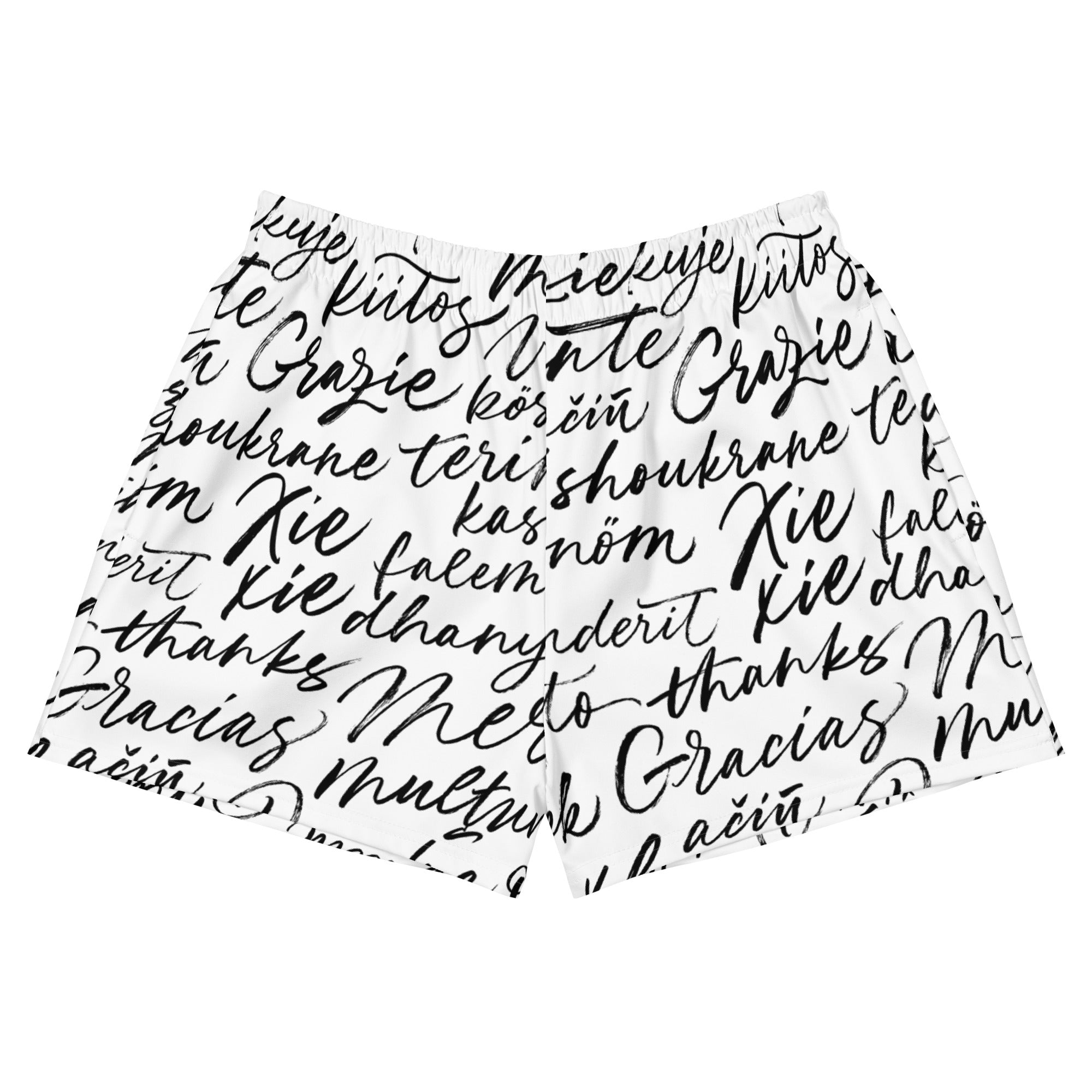 Cursive Chic Shorts | Women’s Athletic Shorts | POD Sarto