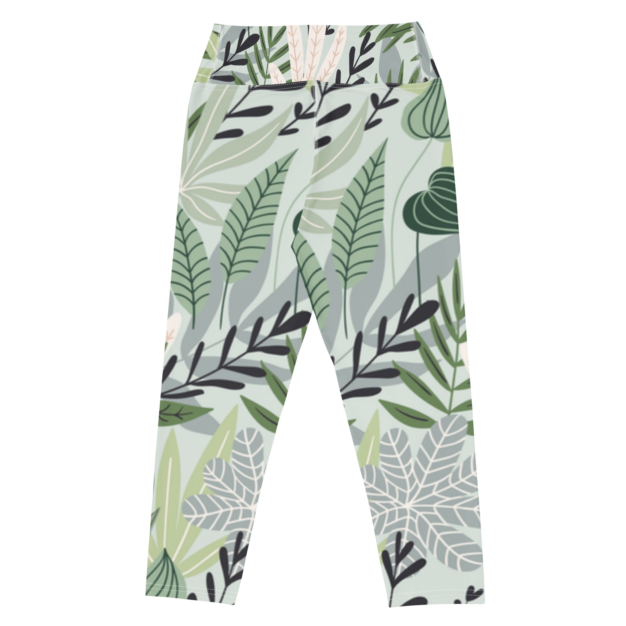 Leafy Glow Capri Leggings | Women's Leggings | POD Sarto