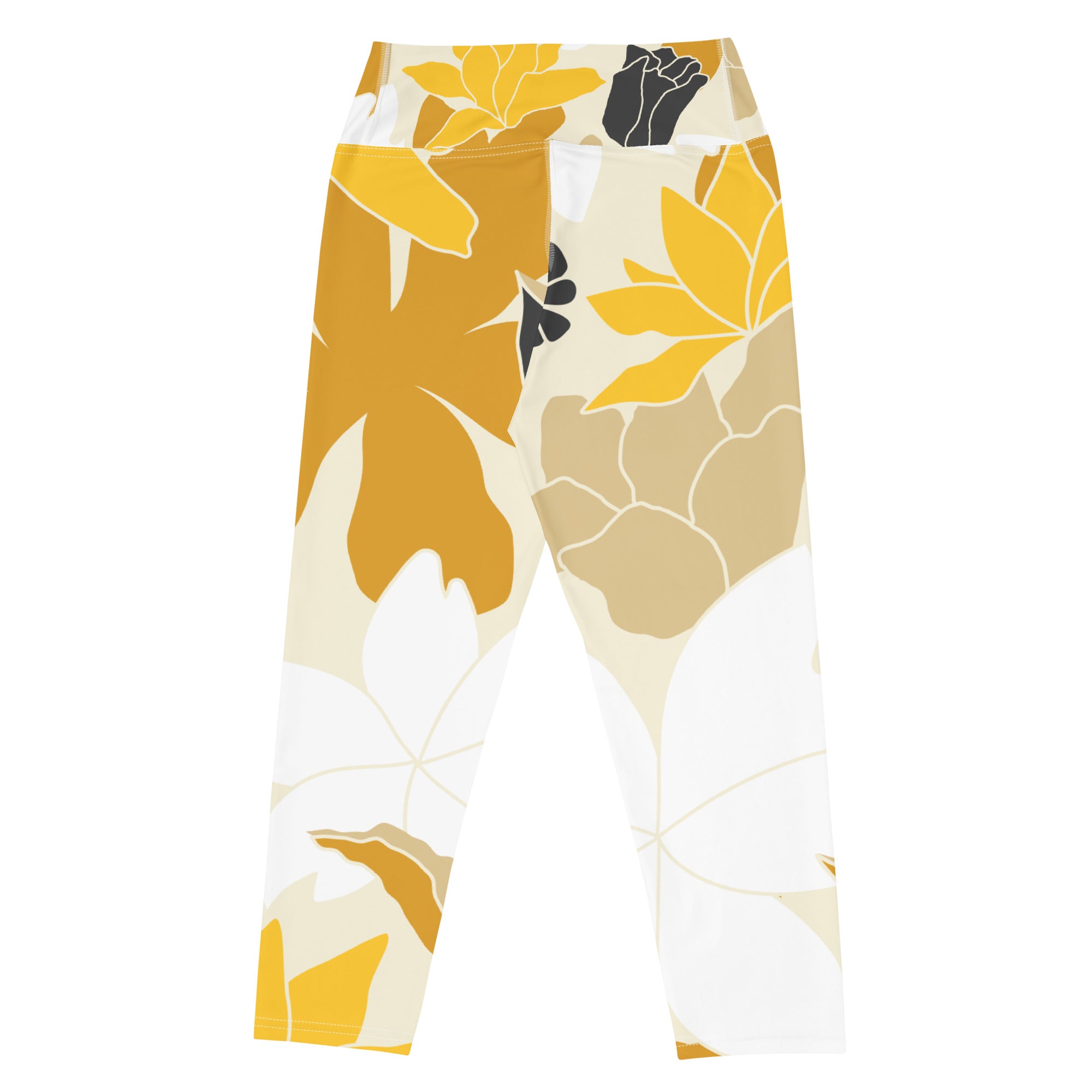 Floral Elegance Capri Leggings | Women's Leggings | POD Sarto