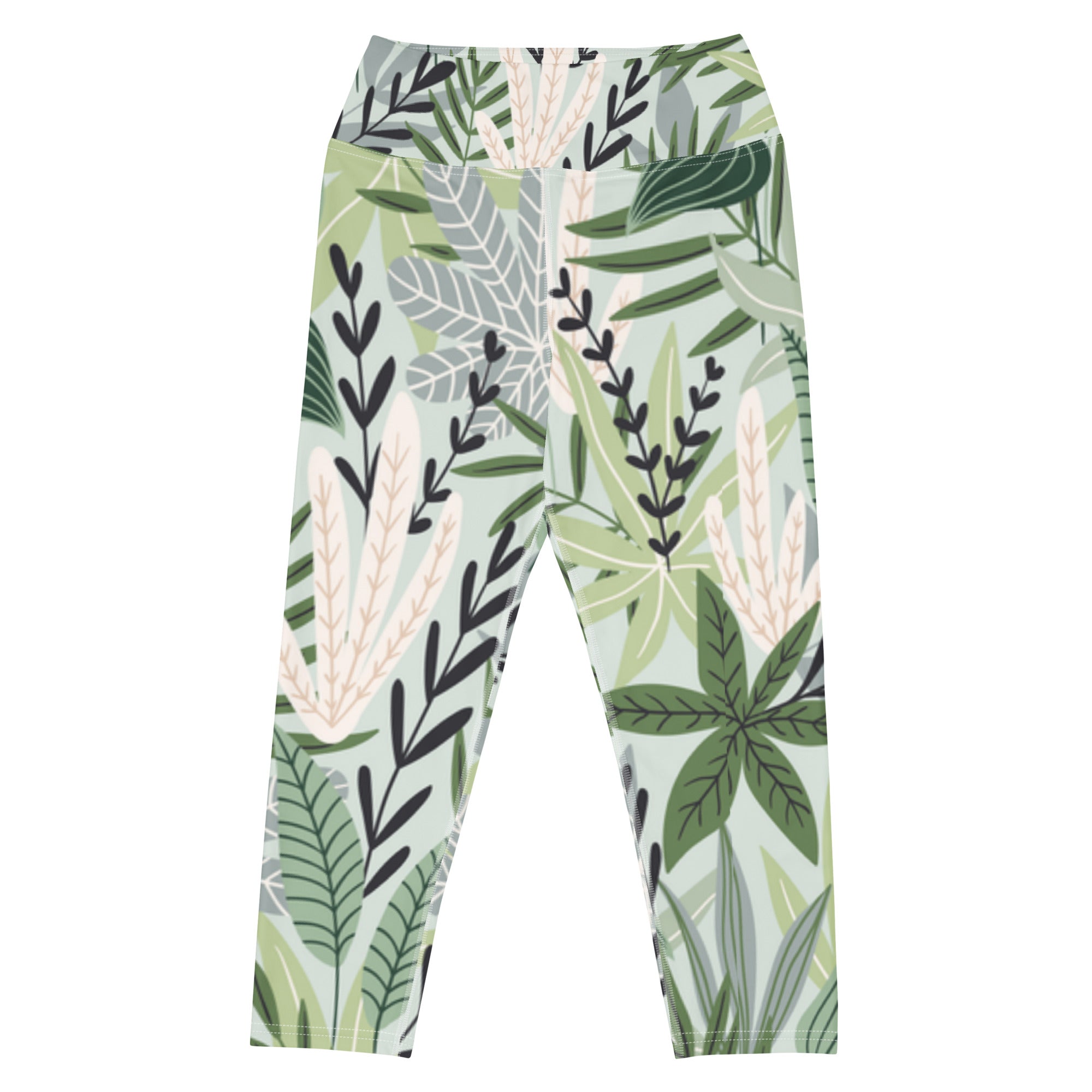 Leafy Glow Capri Leggings | Women's Leggings | POD Sarto