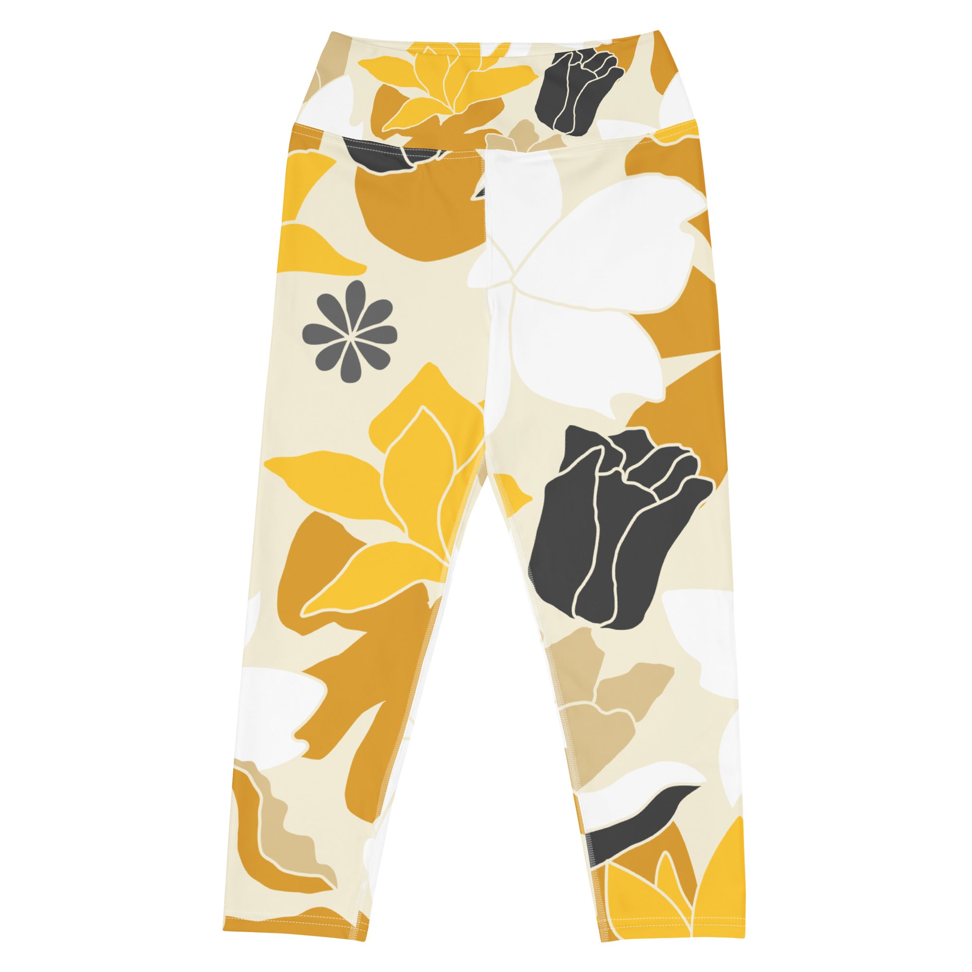 Floral Elegance Capri Leggings | Women's Leggings | POD Sarto