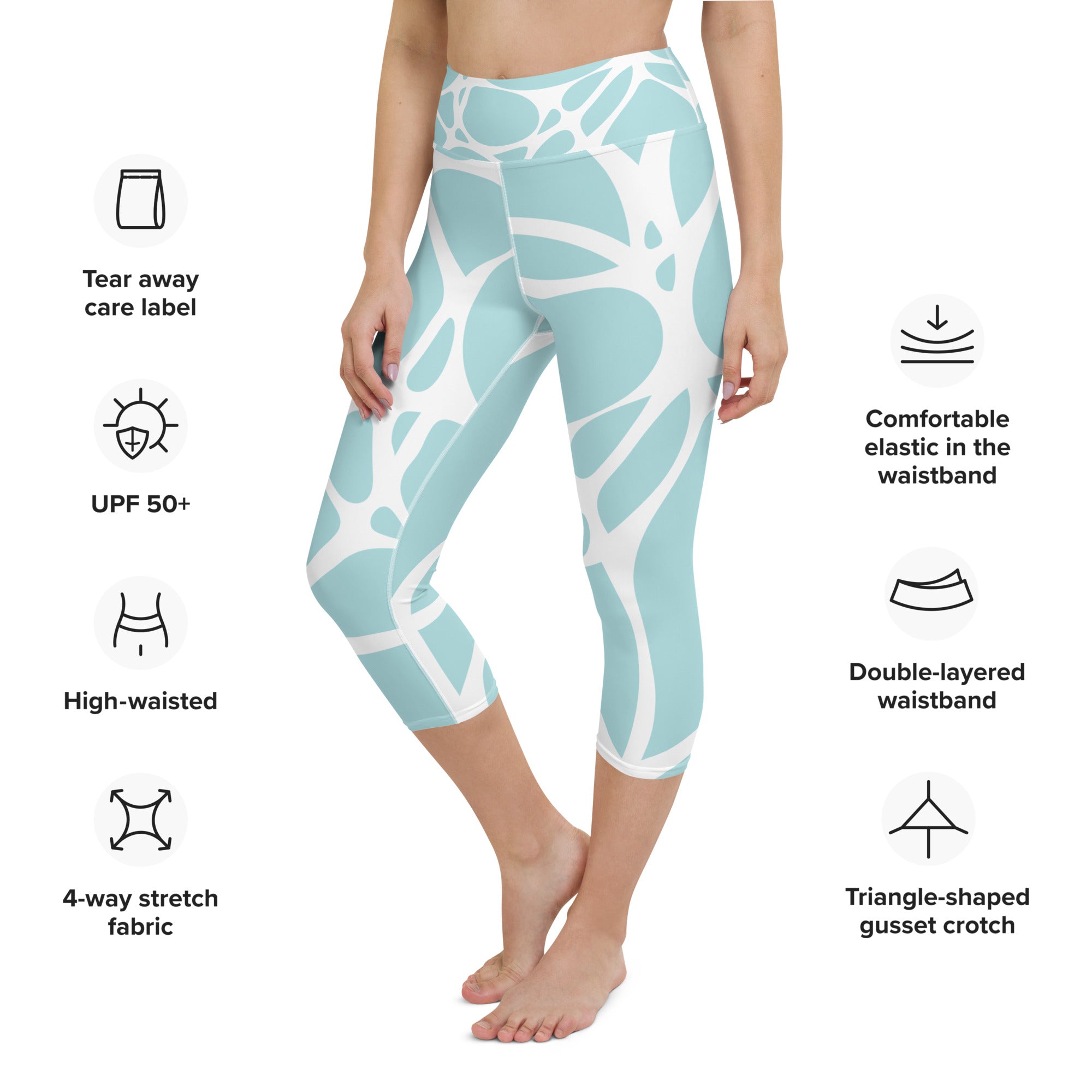 Aqua Bliss Capri Leggings | Women's Leggings | POD Sarto