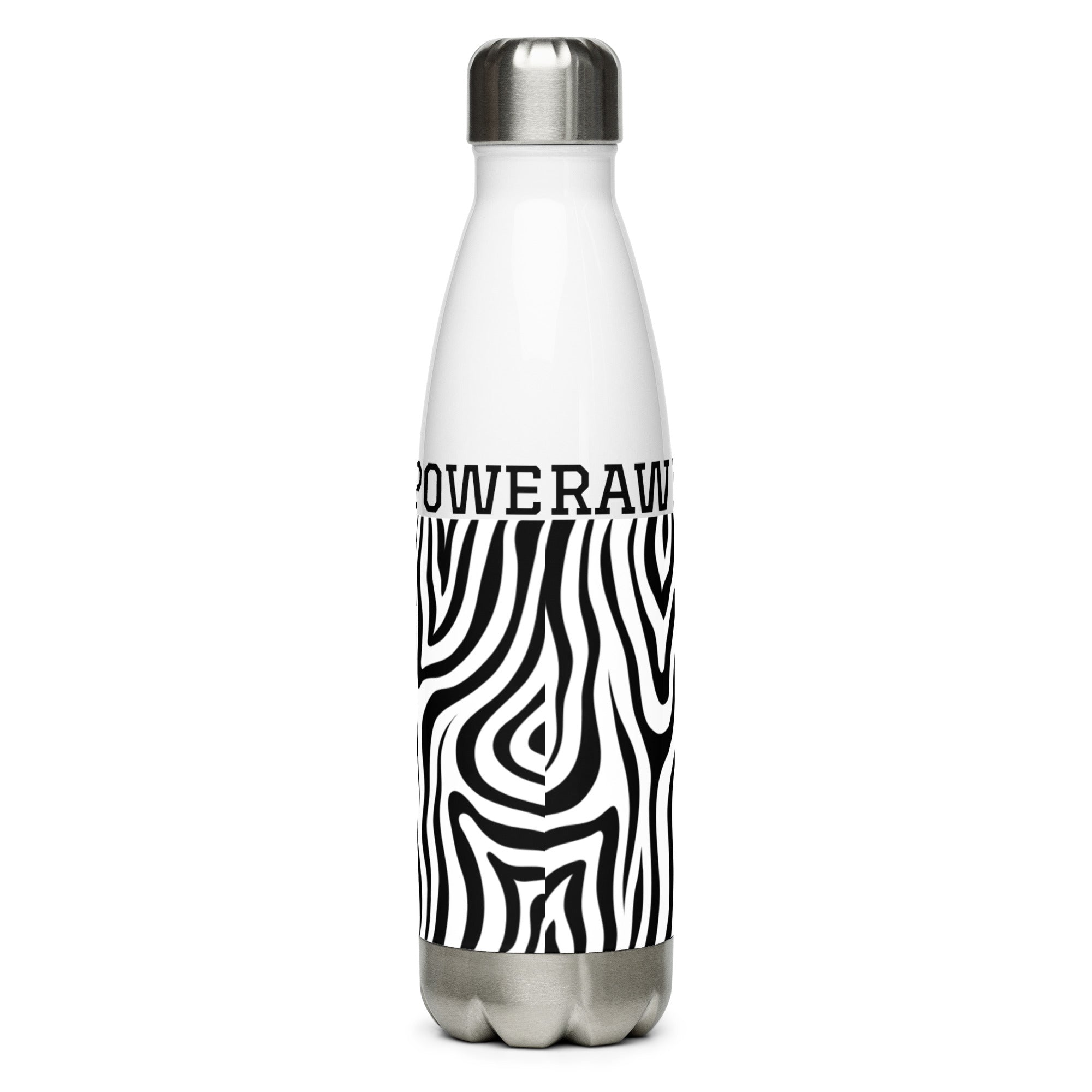 Zebra Zen Raw Power Stainless Steel Water Bottle - POD Sarto