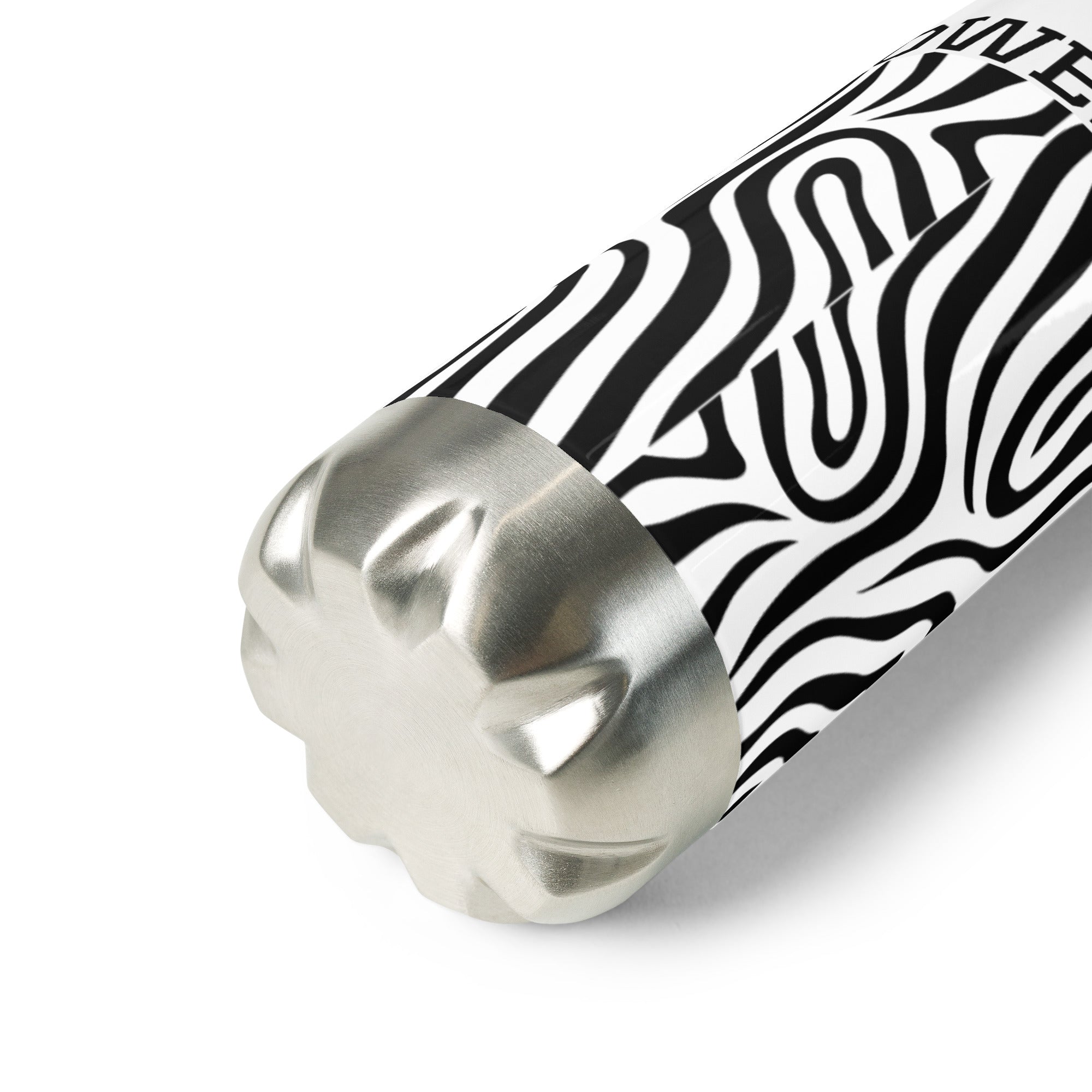 Zebra Zen Raw Power Stainless Steel Water Bottle - POD Sarto