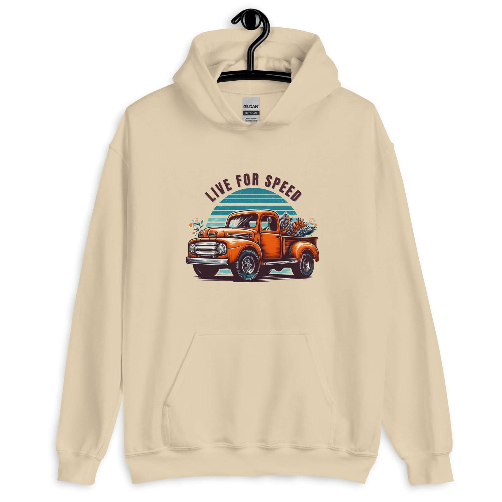 Live for Speed Trucker Men's Hoodie Printful