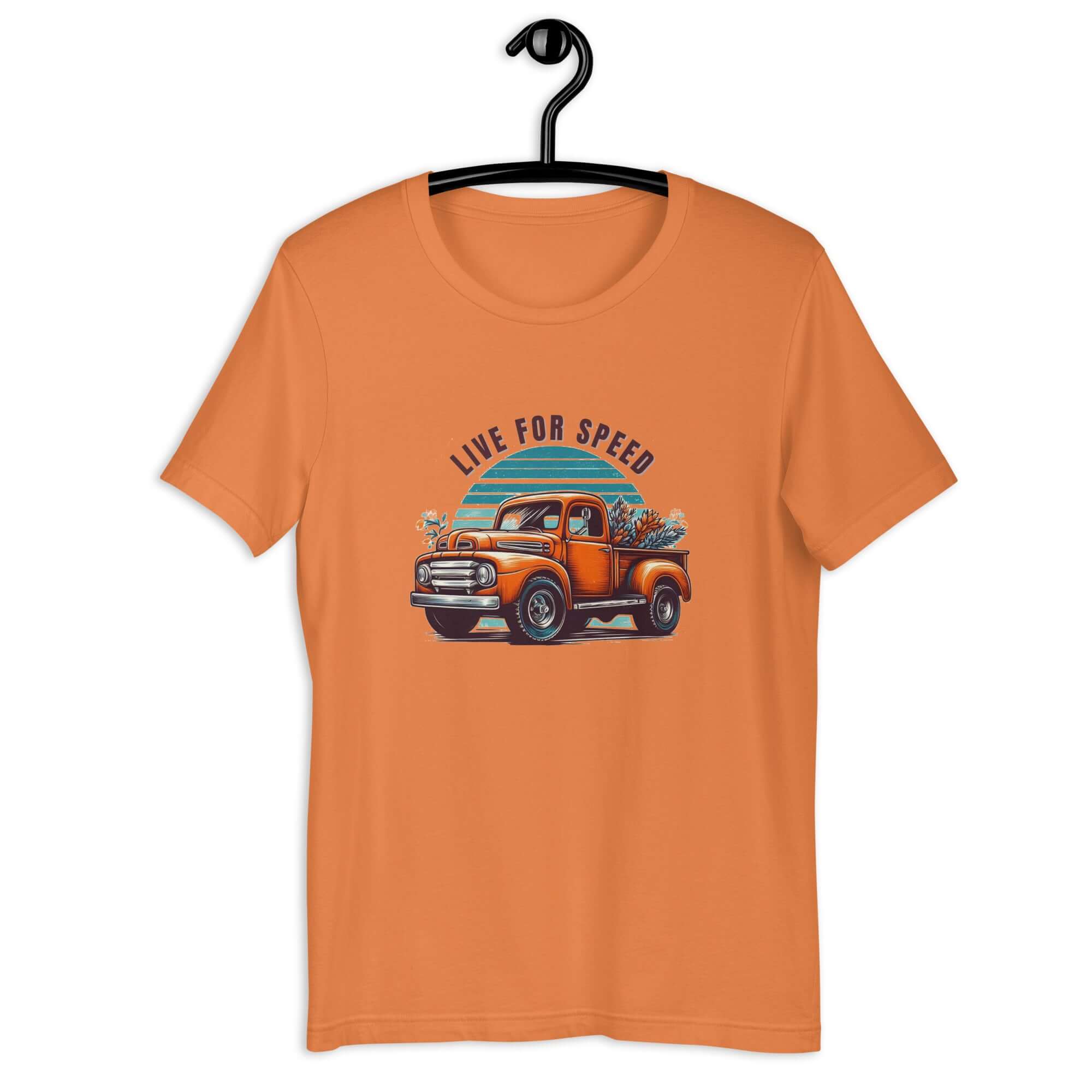 Live for Speed Trucker T-shirt for Men - POD Sarto