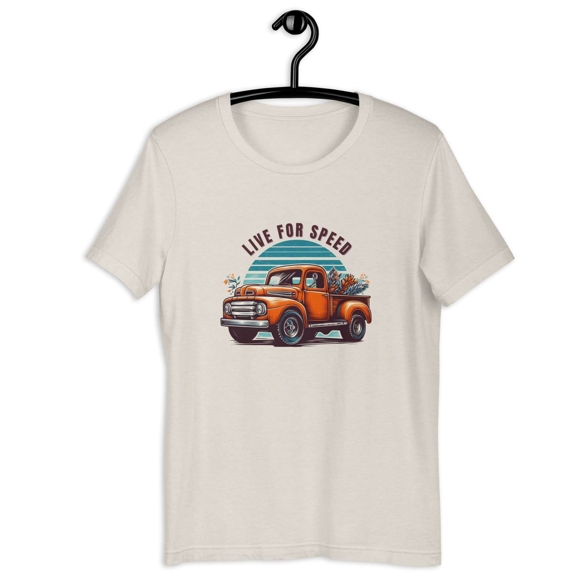 Live for Speed Trucker T-shirt for Men - POD Sarto