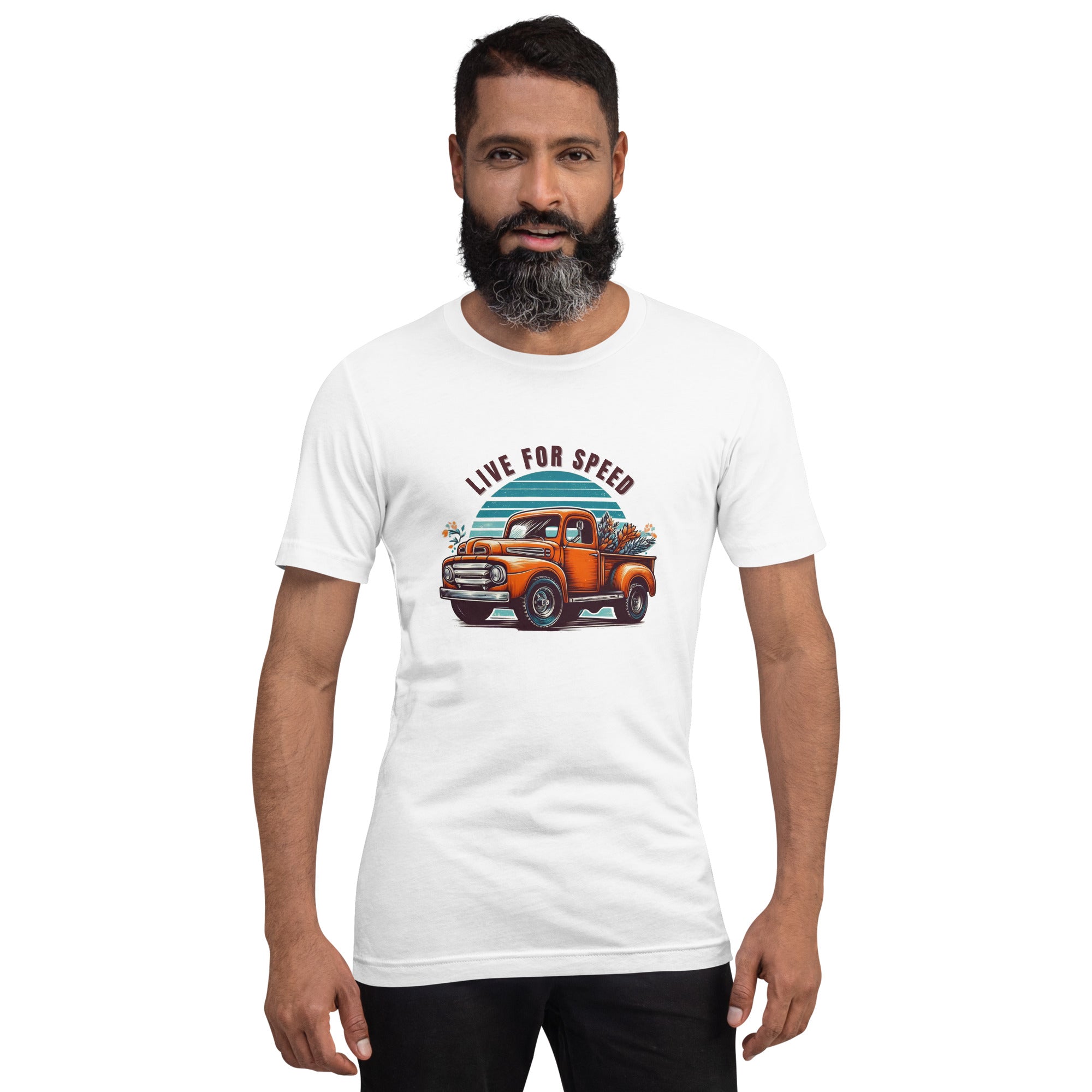 Live for Speed Trucker T-shirt for Men - POD Sarto