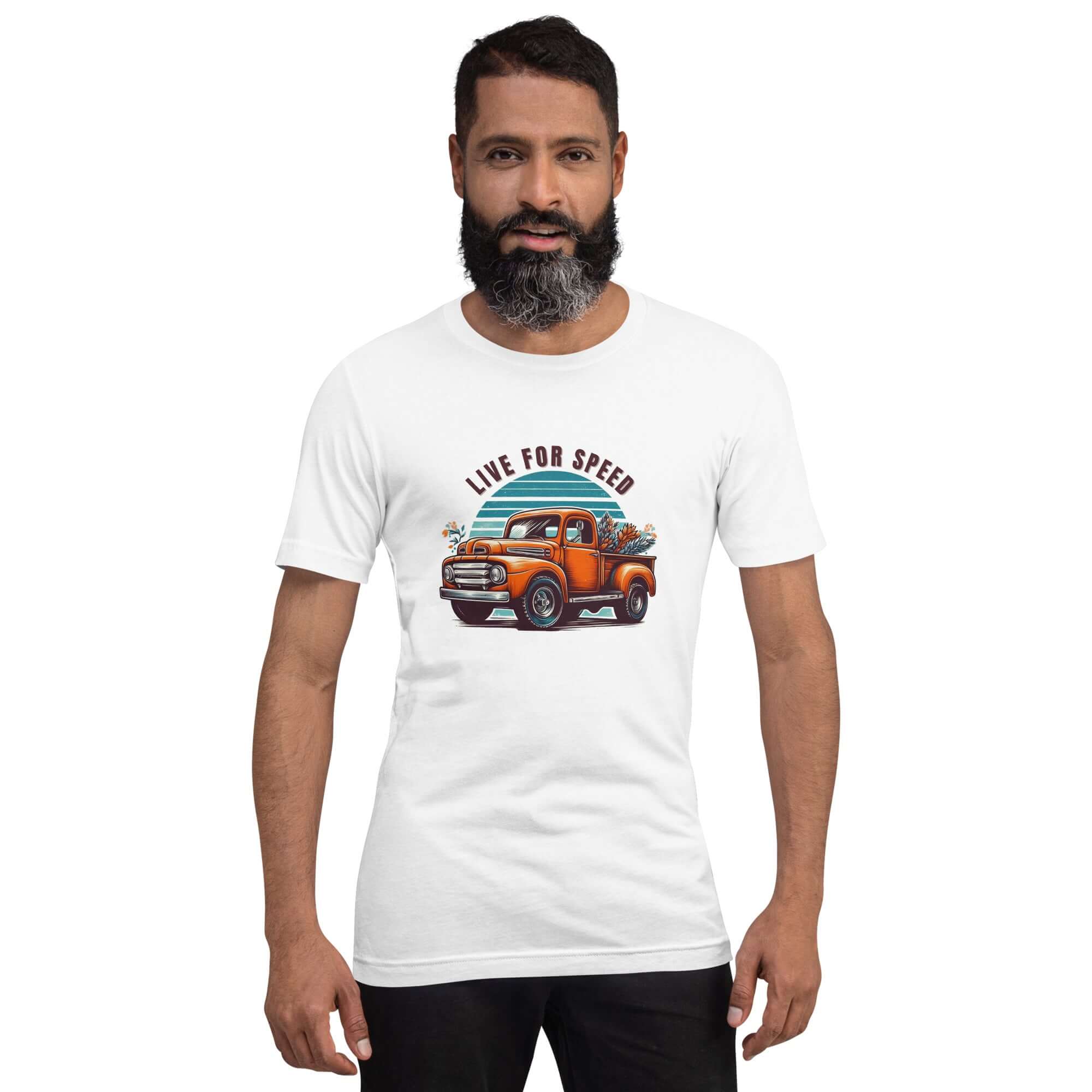 Live for Speed Trucker T-shirt for Men - POD Sarto