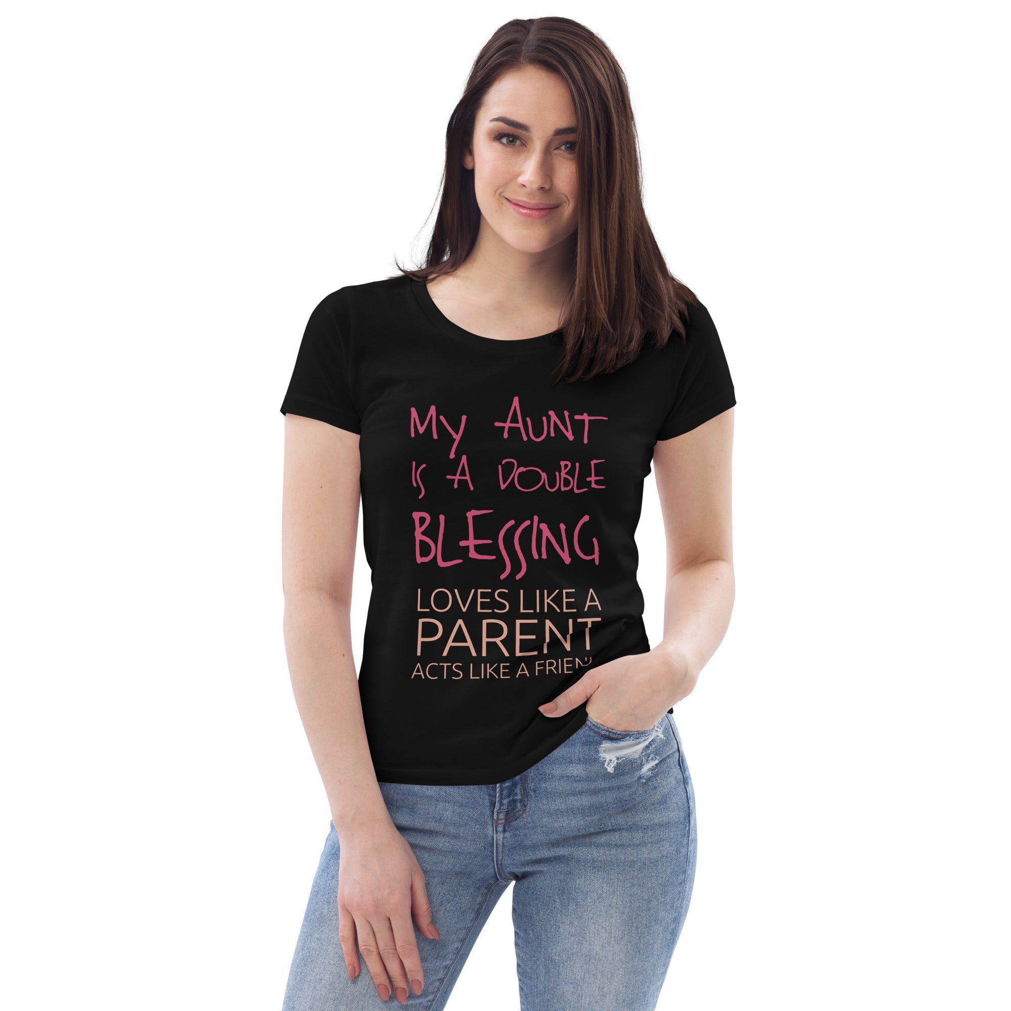 Double Blessing Aunt T-Shirt for Women | Gift for an Aunt | POD Sarto