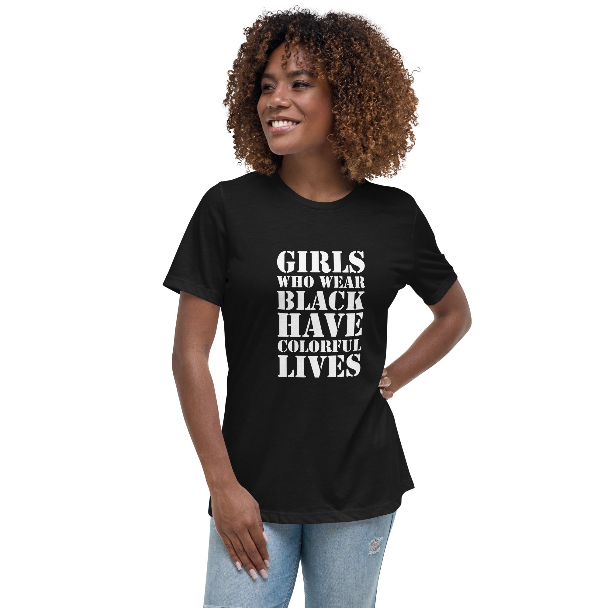 Girls Who Wear Black T-Shirt for Women - POD Sarto