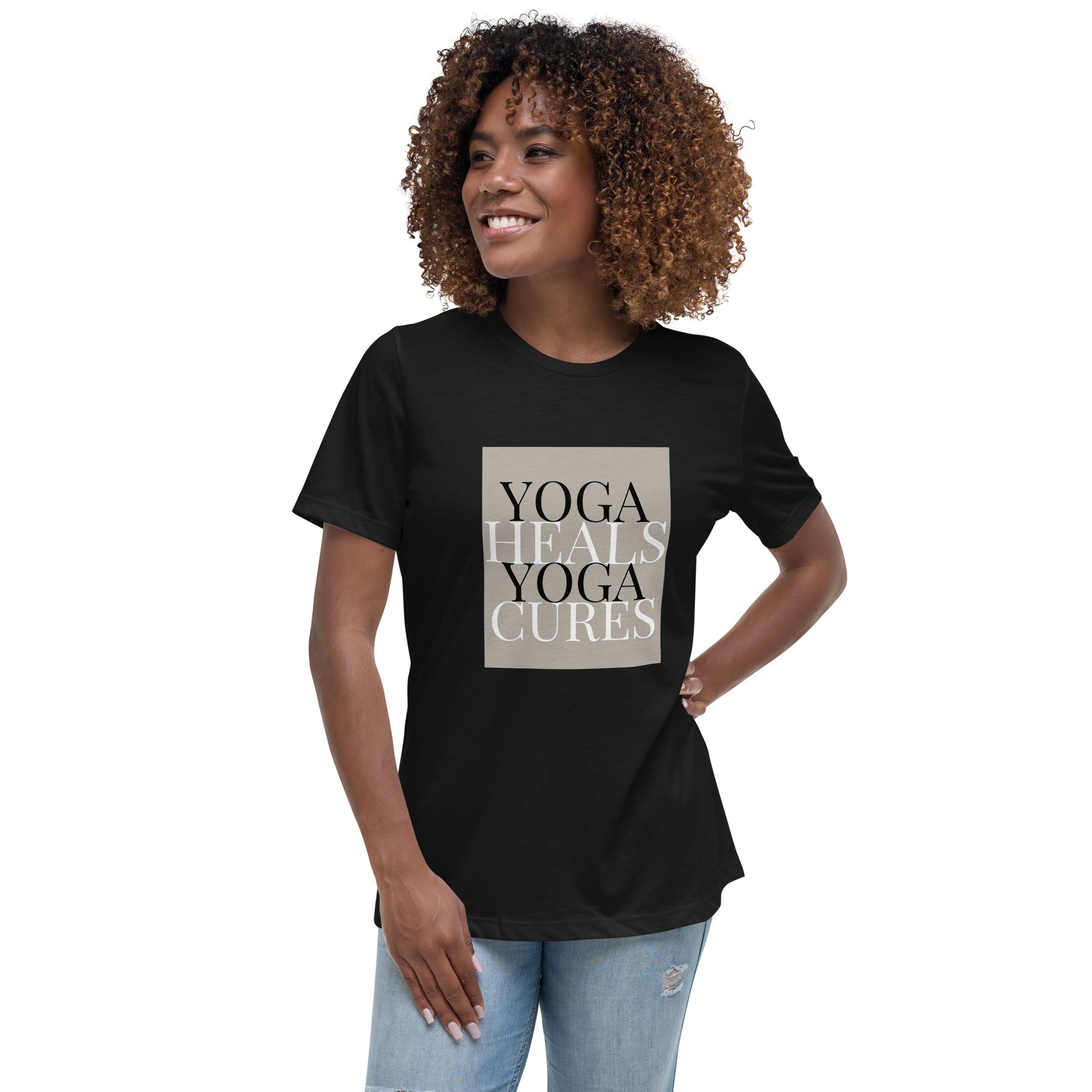 Yoga Heals Yoga Cures Women's T-Shirt - POD SARTO