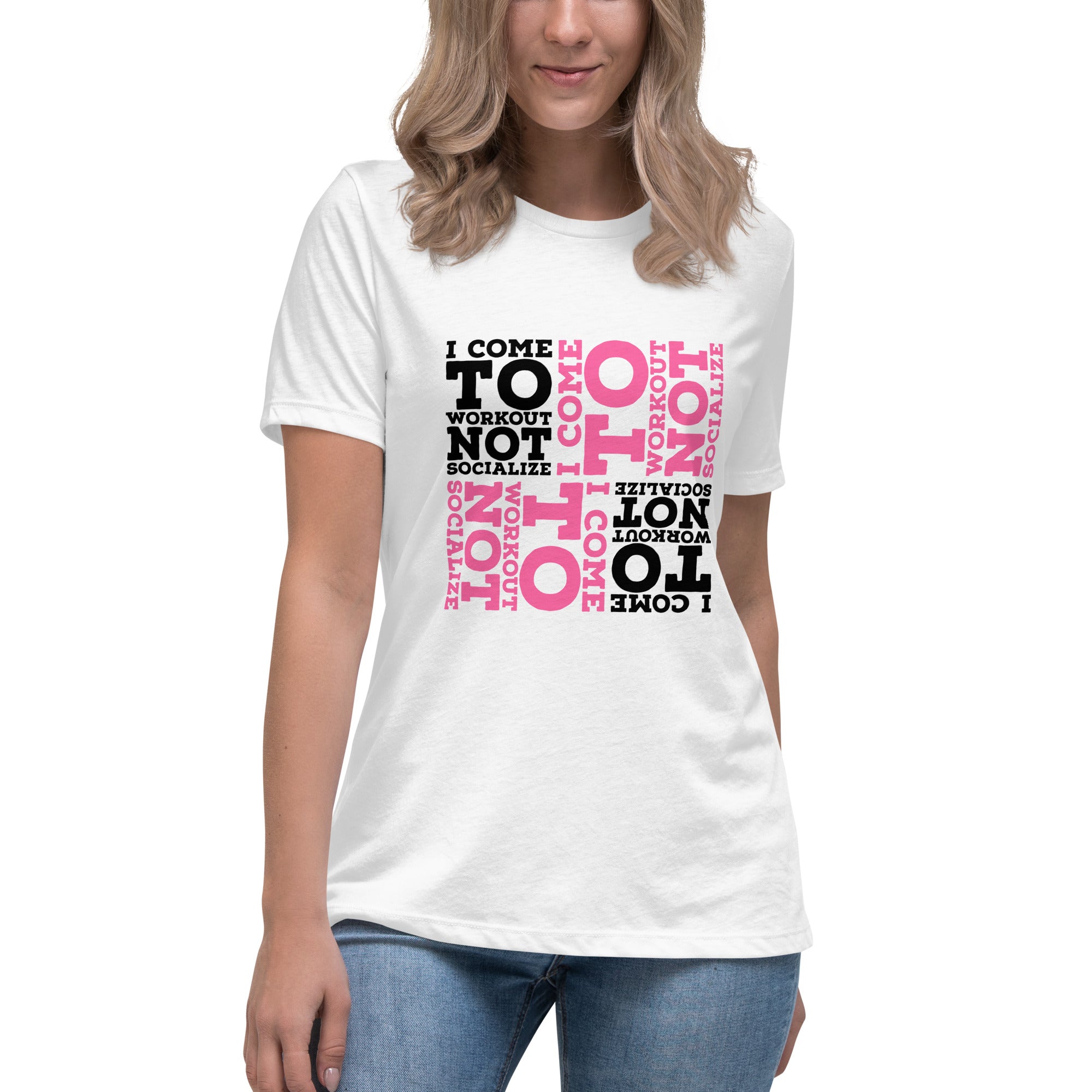 Workout Not Socialize T-Shirt for Women - POD Sarto