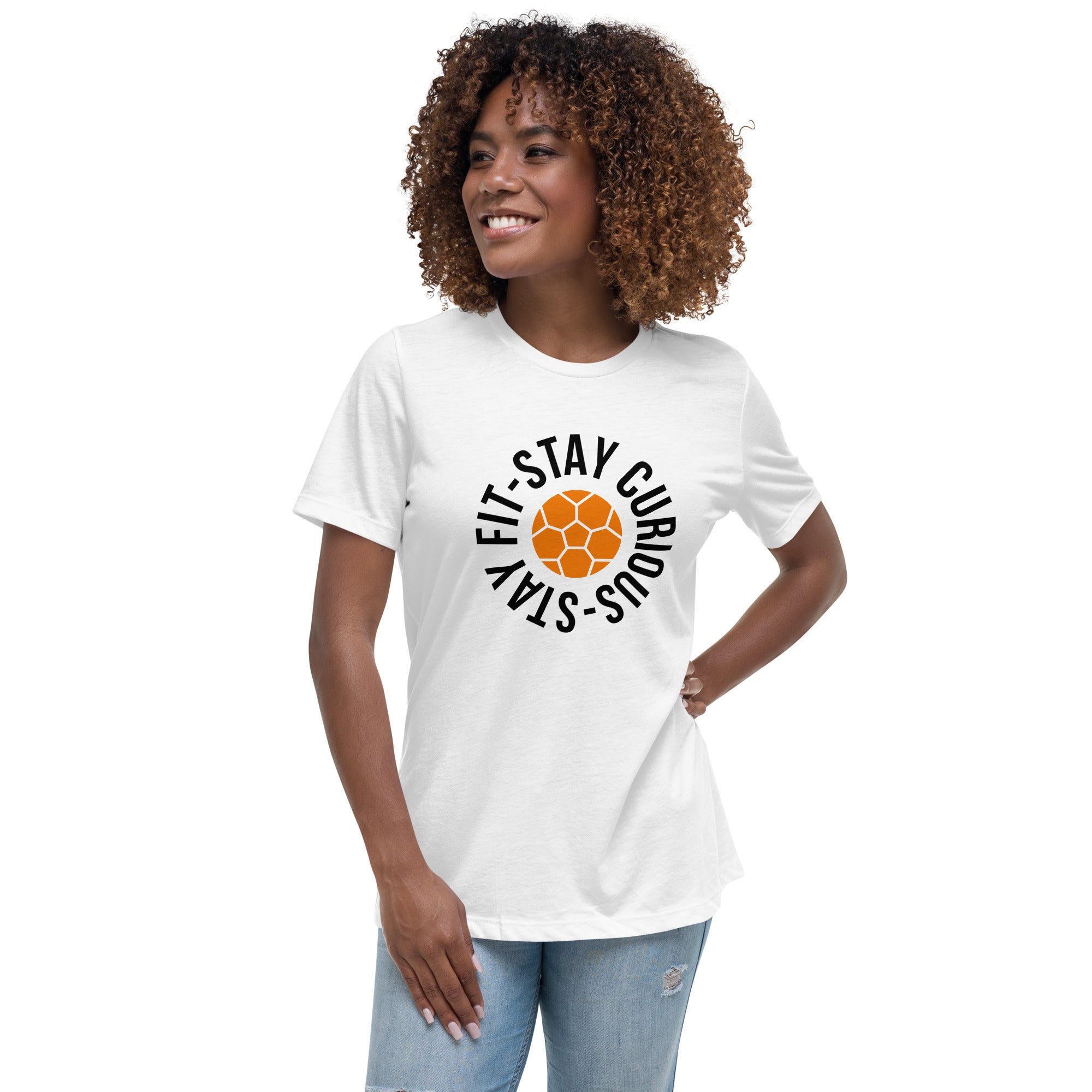 Stay Curious Stay Fit T-Shirt for Women - POD Sarto