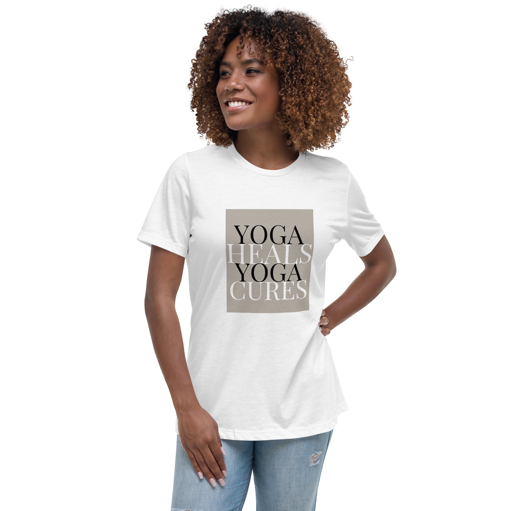 Yoga Heals Yoga Cures Women's T-Shirt - POD SARTO