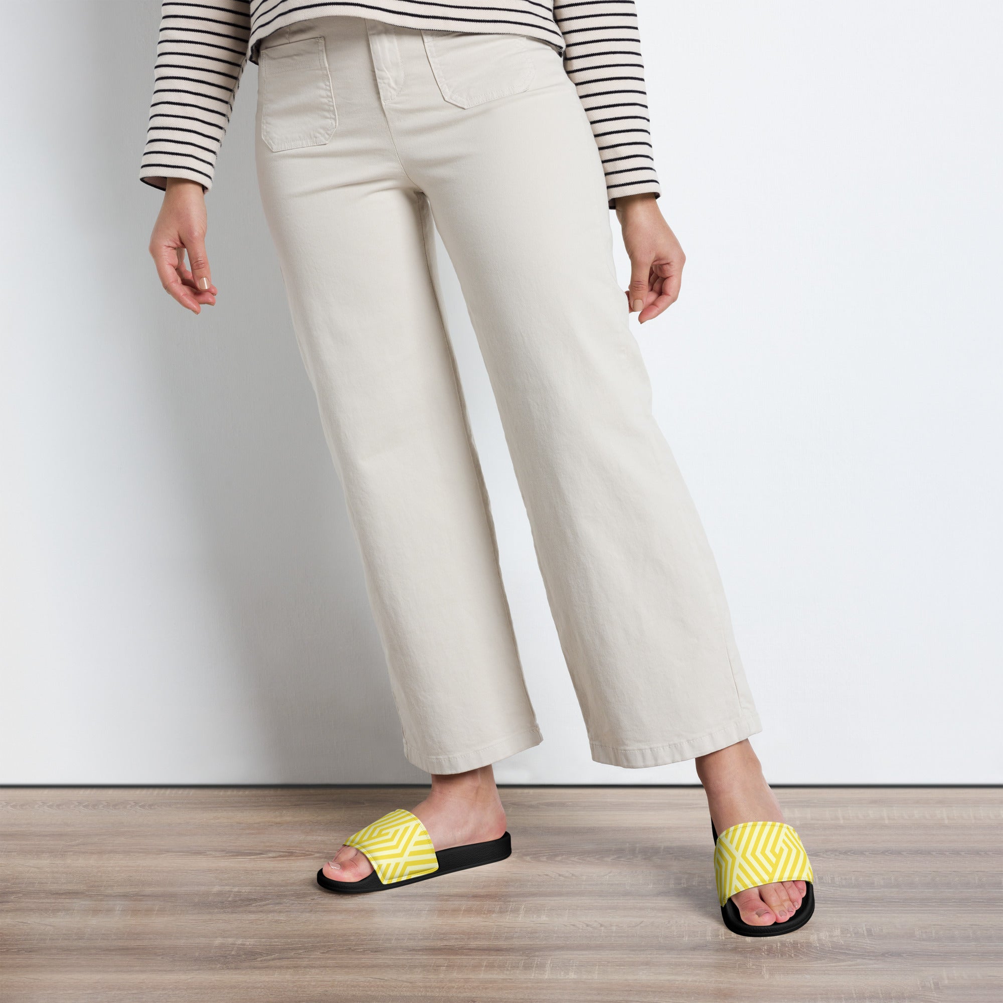 Sunny Geometry Women's Slides | POD Sarto